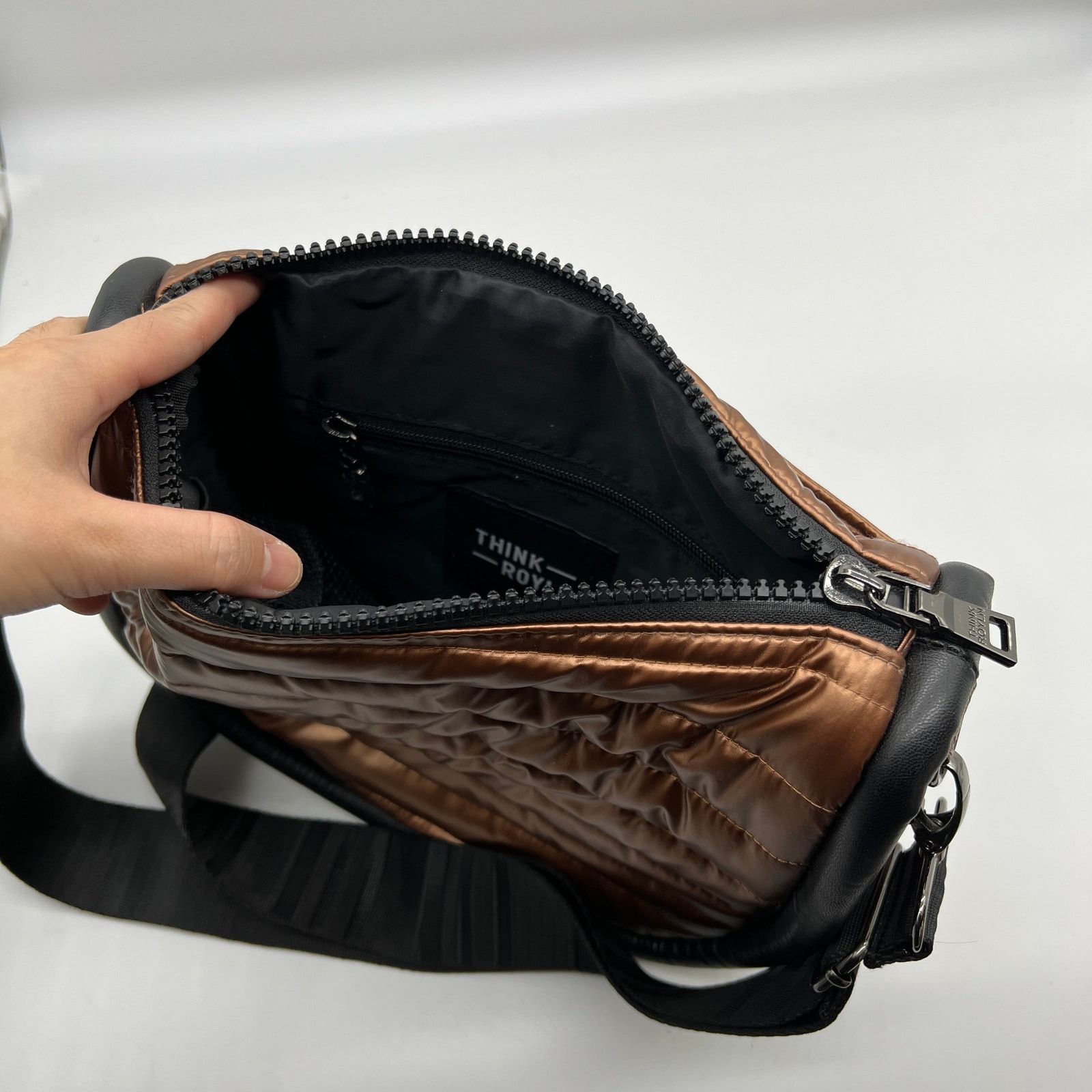 Other Think Royln Audrey VL Trim Crossbody Purse Pearl Copper Colo Size ONE SIZE - 14 Thumbnail
