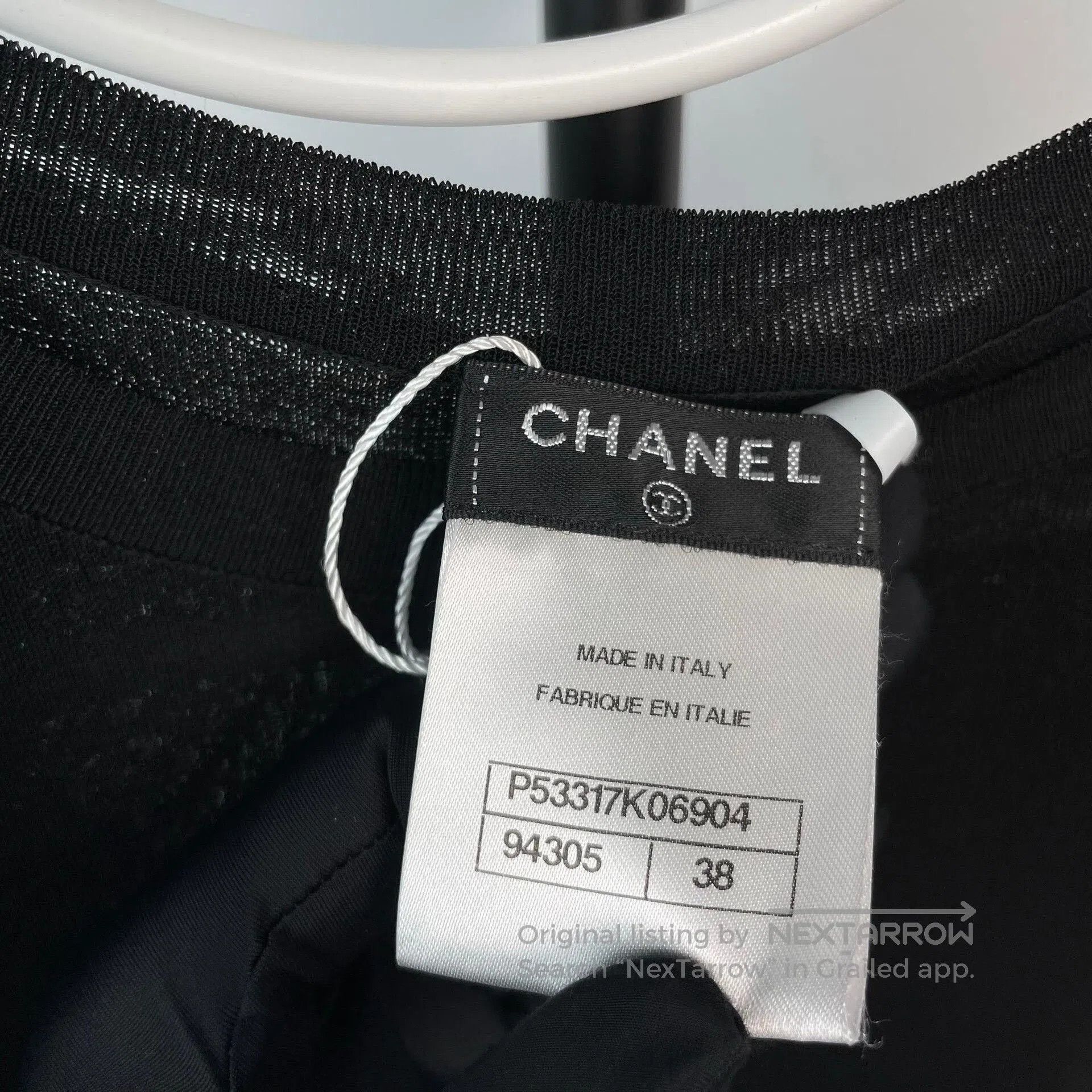 Chanel Chanel Black Irregular Knit Dress. Size S / US 4 / IT 40 - 4 Thumbnail