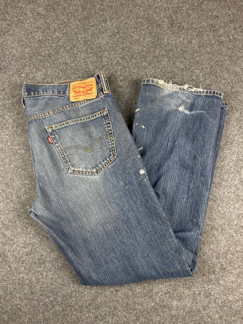 Levi's levis 559 paint splatter distressed denim Size US 40 / EU 56 - 2 Thumbnail