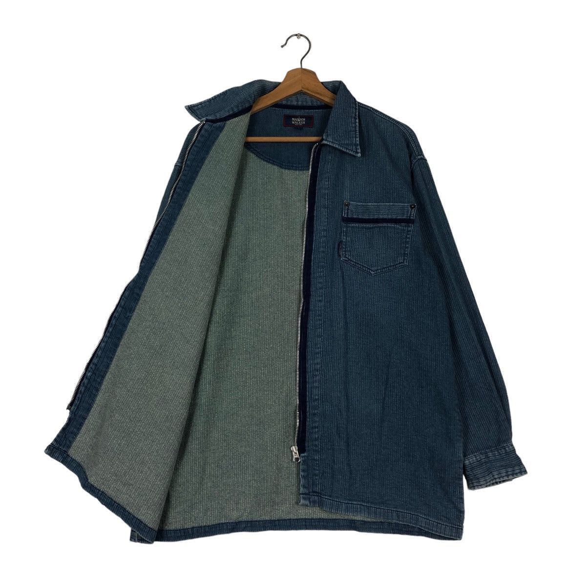 Japanese Brand 📌VINTAGE INDIGO WORK CHORE JACKET MADISON WALKER JAPAN Size US L / EU 52-54 / 3 - 3 Thumbnail