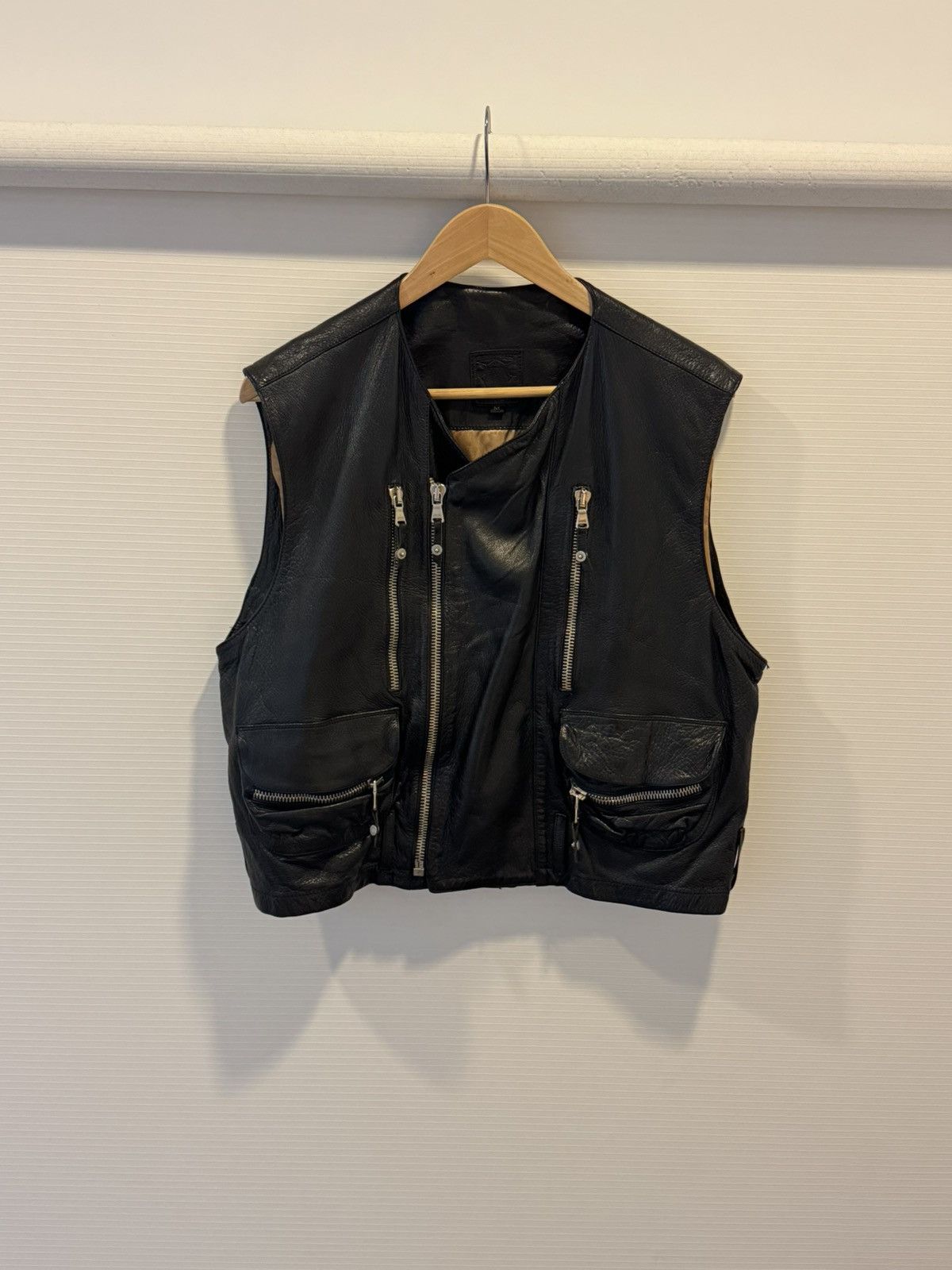 Vintage Garage Multi zip leather vest Size US M / EU 48-50 / 2 - 2 Thumbnail
