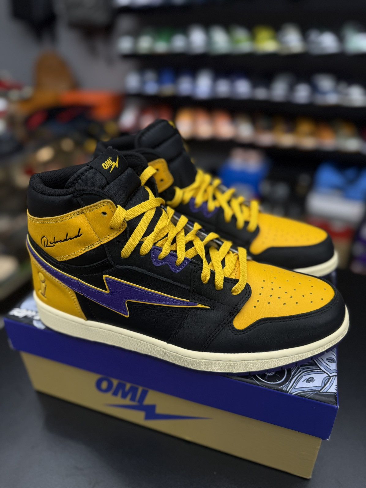 Designer OMI In Hellcat Sneakers Kobe Lakers Colors Size 13US Size US 13 / EU 46 - 3 Thumbnail