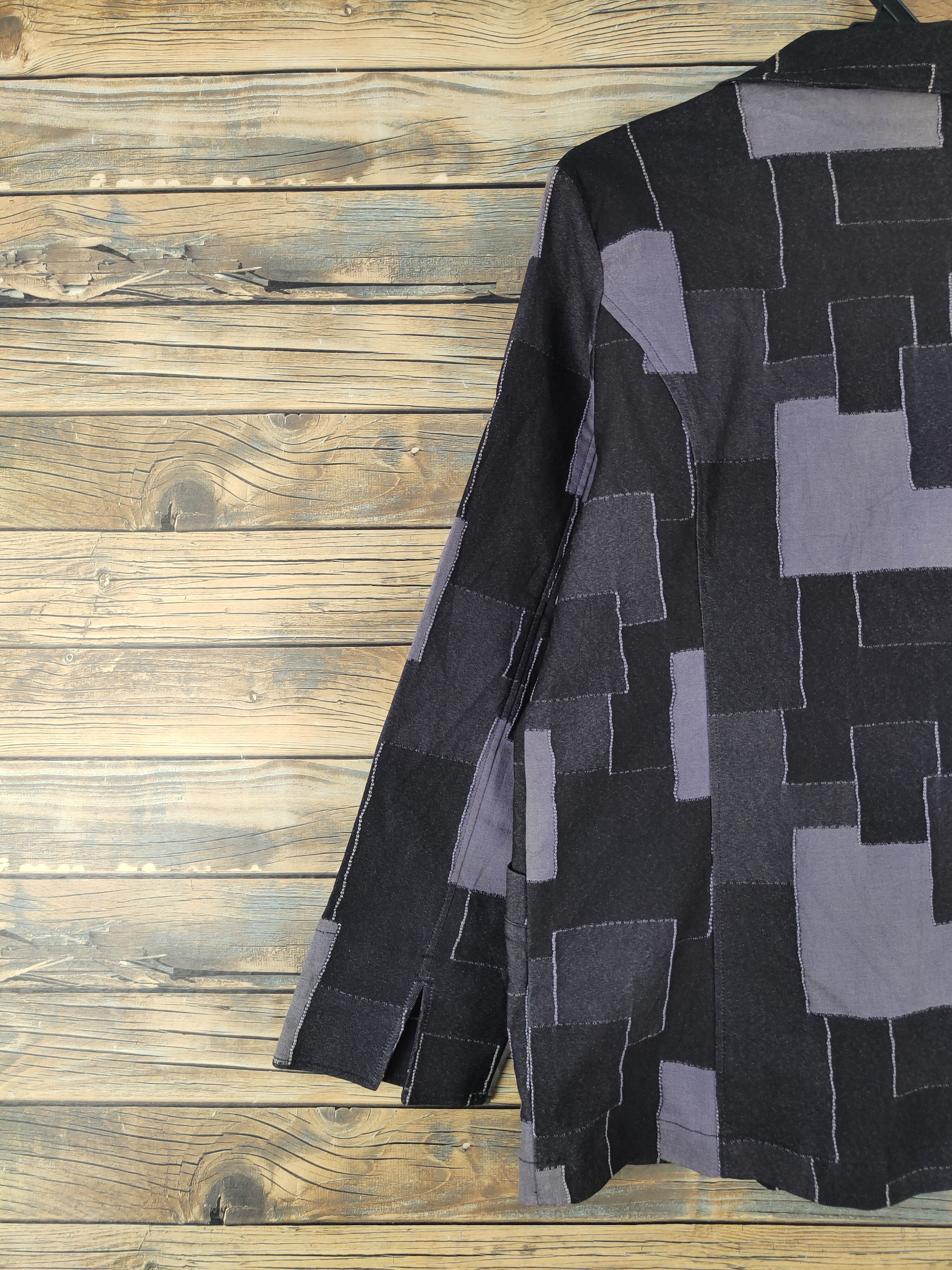Japanese Brand Japanese Brand Black Purple Button Up Shirts #W1808 Size M / US 6-8 / IT 42-44 - 8 Thumbnail