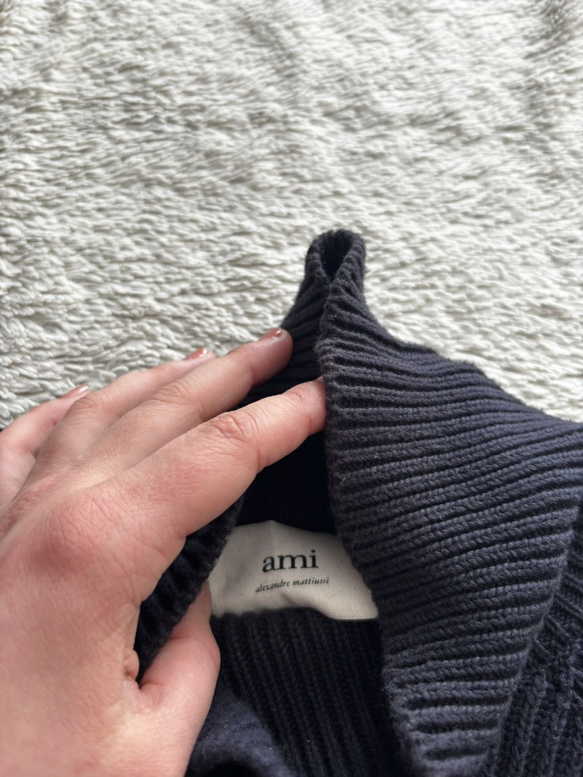AMI AMI Alexandre Mattiussi ribbed turtleneck sweater Size US M / EU 48-50 / 2 - 8 Thumbnail