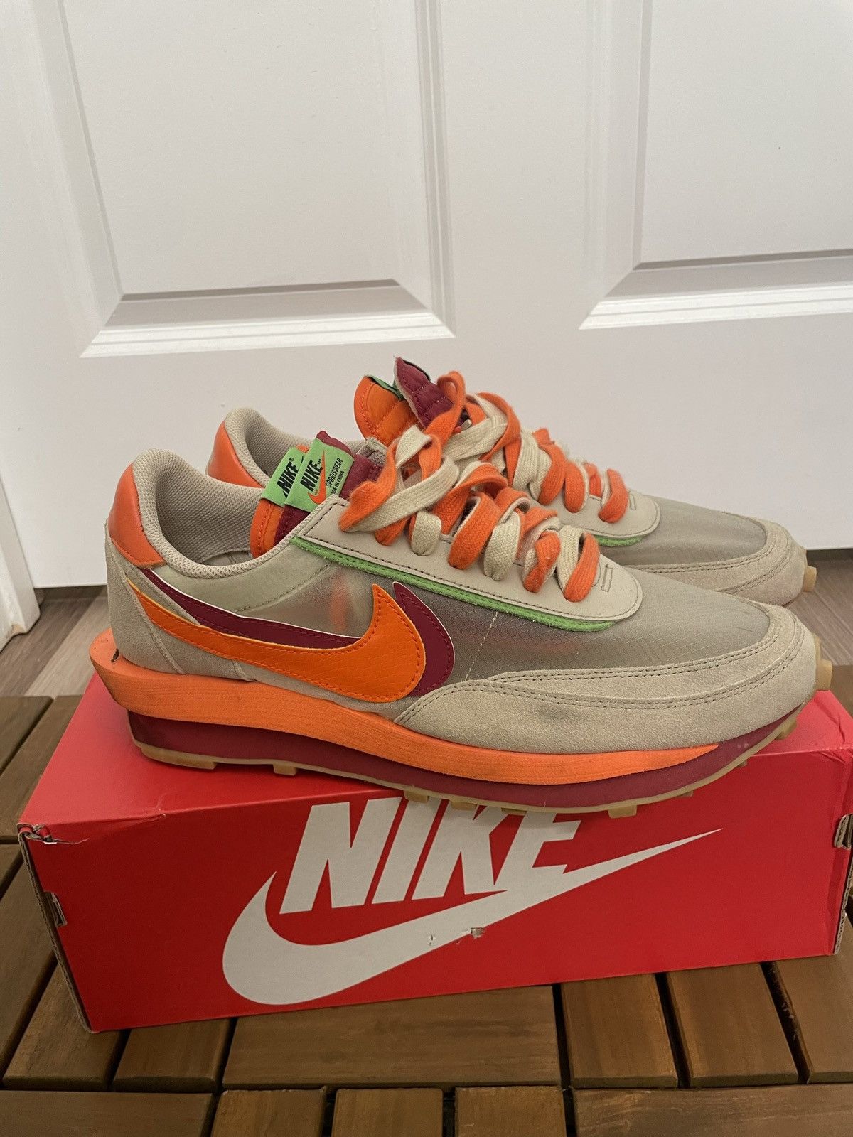 Nike × Sacai Nike sacai x Clot x LDWaffle mens shoe Size US 12 / EU 45 - 3 Thumbnail
