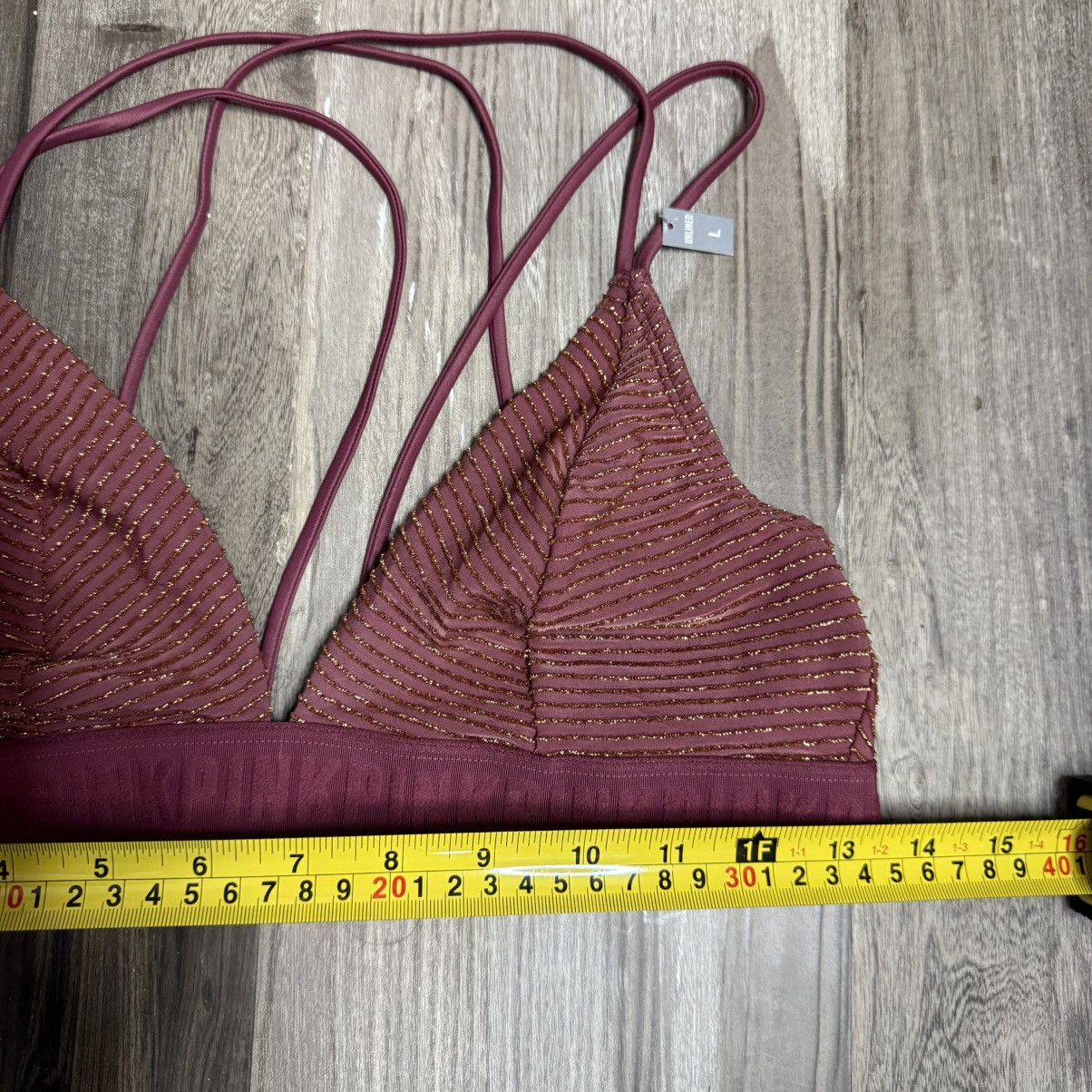 Victoria's Secret PINK Victoria's Secret Dusty Rose Beaded Bralette Sz L Size L / US 10 / IT 46 - 6 Thumbnail