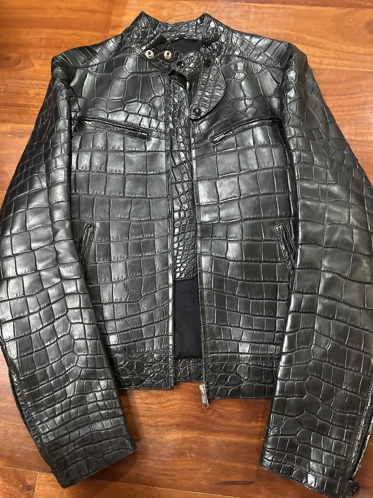 Yves Saint Laurent Ysl crocodile jacket Size US S / EU 44-46 / 1 - 1 Thumbnail