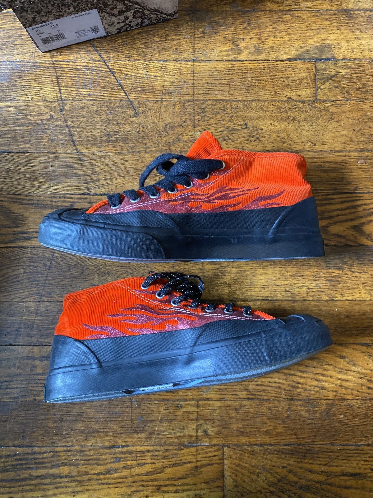 A$AP Nast × Converse Converse Jack Purcell Chukka Mid ASAP Nast Red Size US 10 / EU 43 - 4 Thumbnail