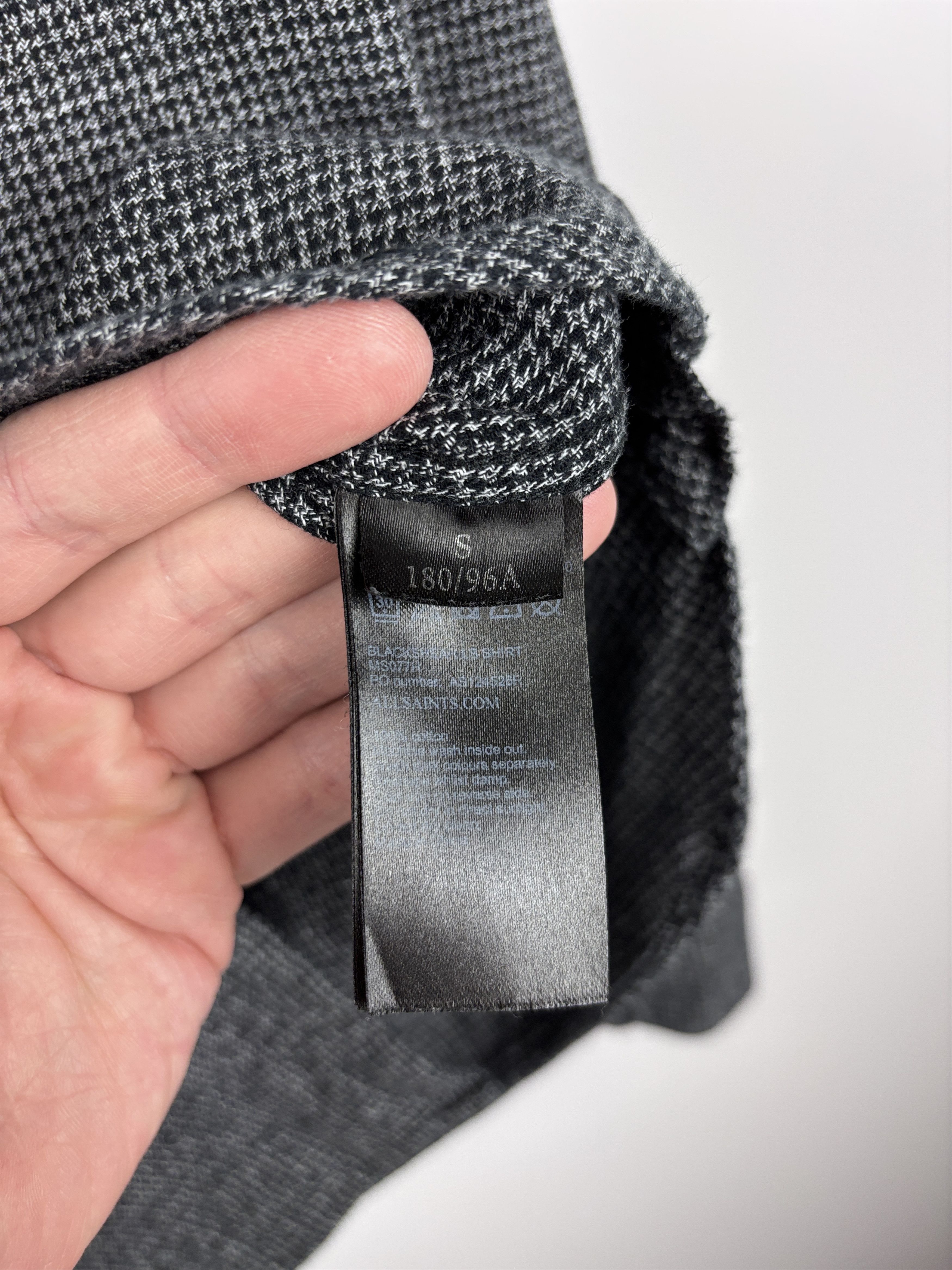 Allsaints All Saints Blackshear LS Button Up Long Sleeve Shirt Gray S Size US S / EU 44-46 / 1 - 8 Thumbnail