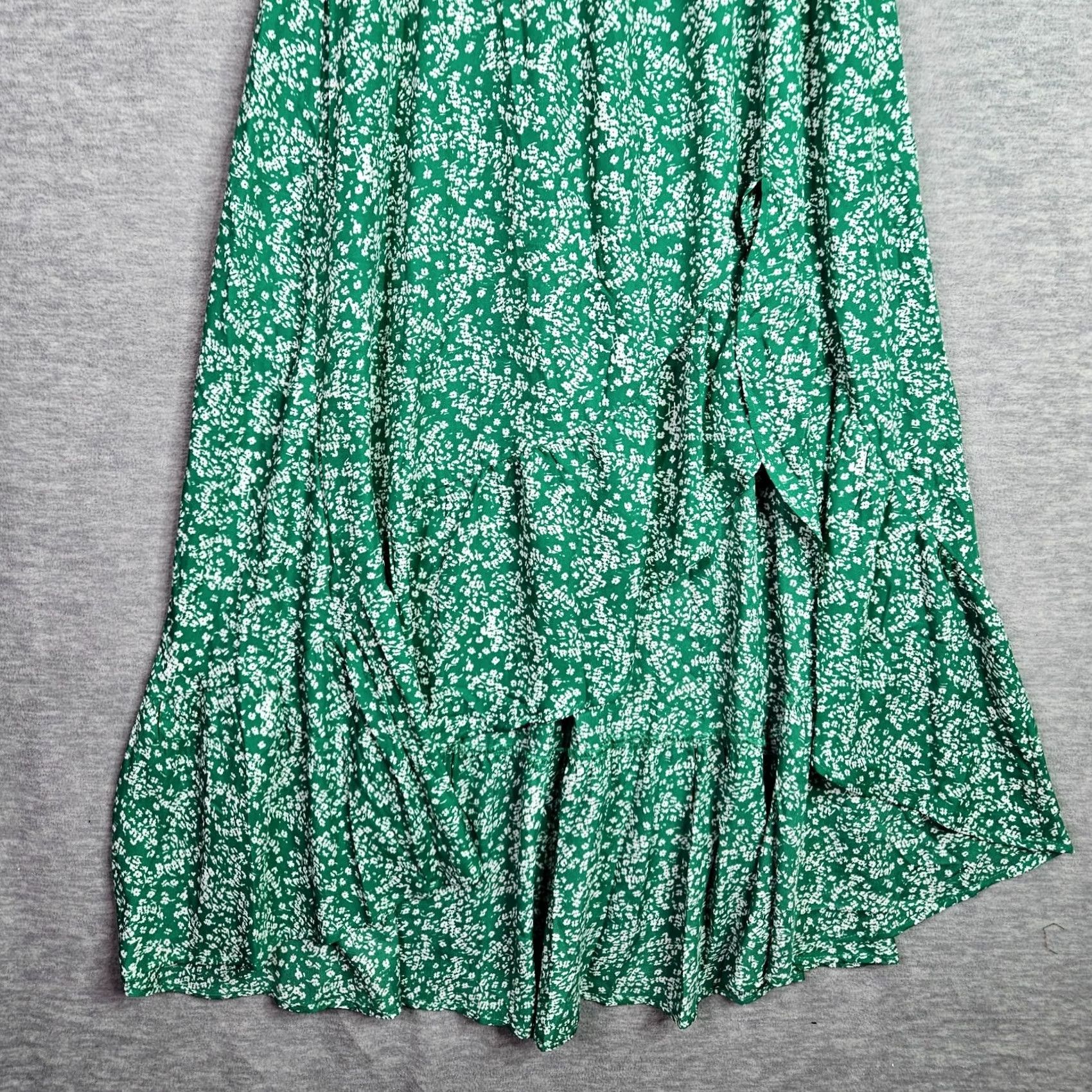 Lulus Lulu's Women's Fleurtation Green Floral Off The Shoulder Midi Dress S NEW Size S / US 4 / IT 40 - 6 Thumbnail
