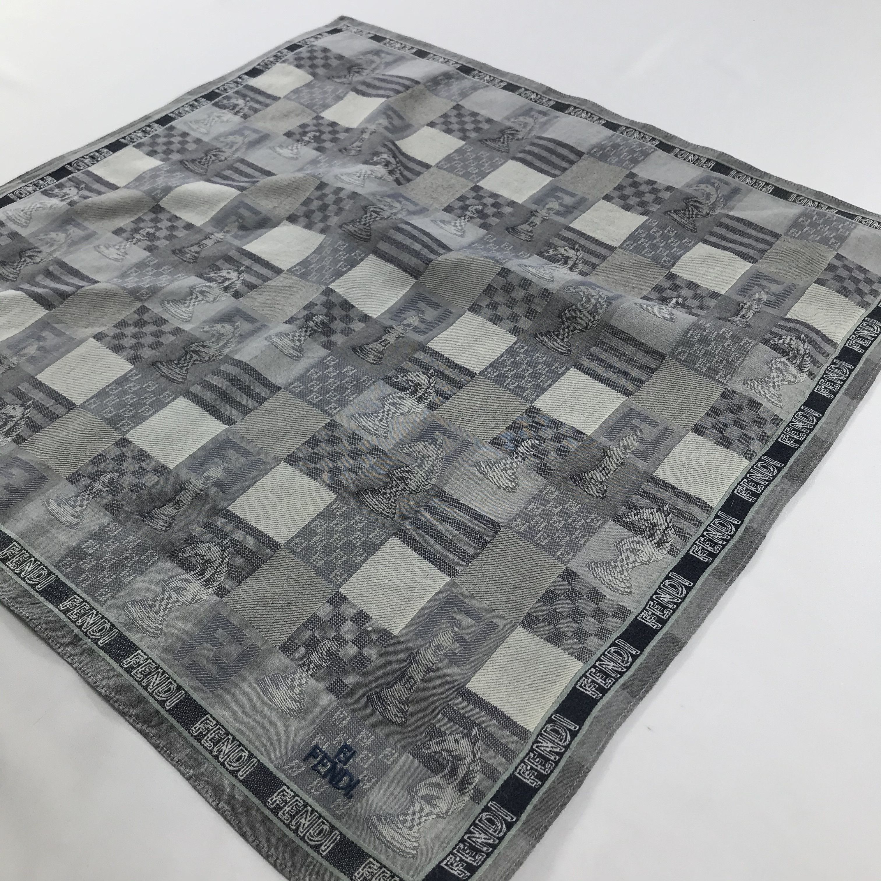 Vintage Vintage Fendi Bandana / Handkerchief / Neckerchief - S1424 Size ONE SIZE - 2 Thumbnail