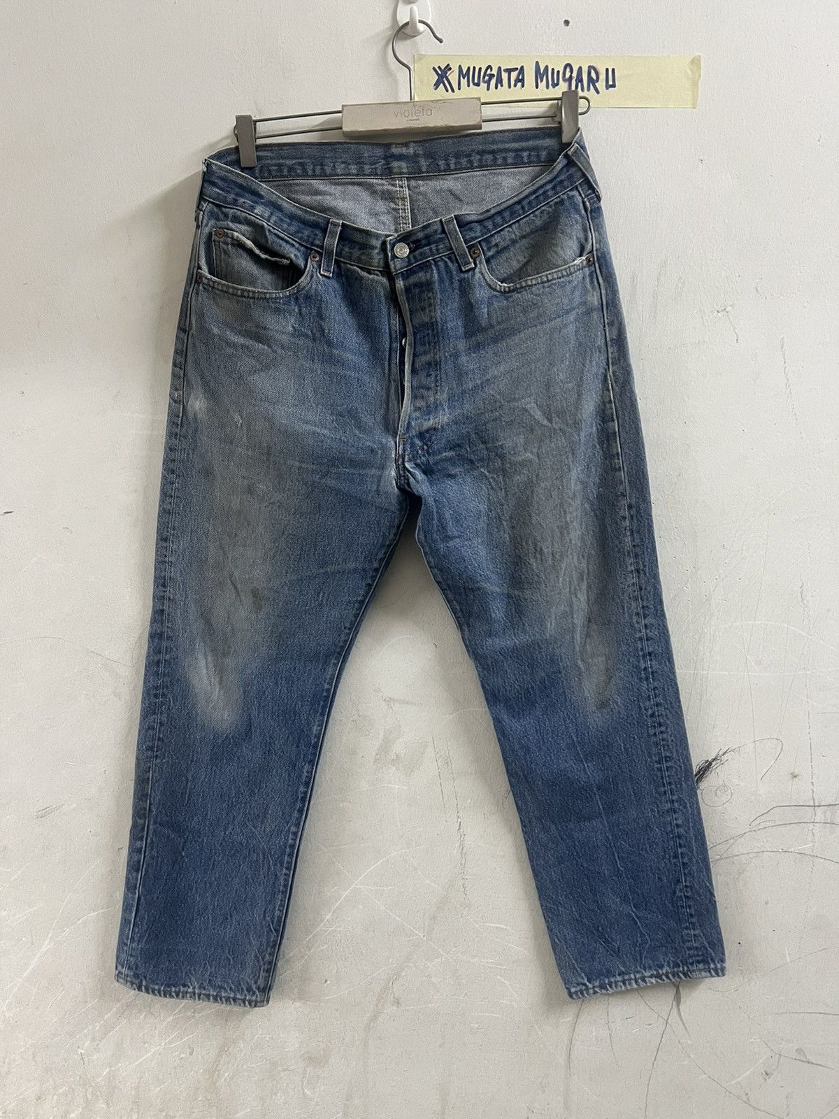 Japanese Brand × Levi's Vintage Clothing VINTAGE 501 DISTRESSED DENIM PANT Size US 32 / EU 48 - 10 Thumbnail