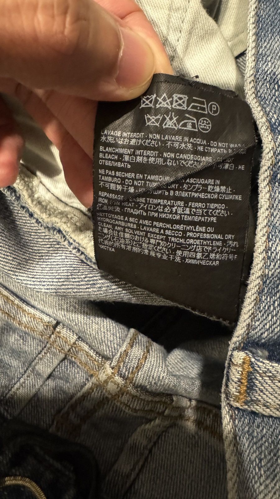 Saint Laurent Paris 2015 AW Crash Denim Size US 29 - 8 Thumbnail