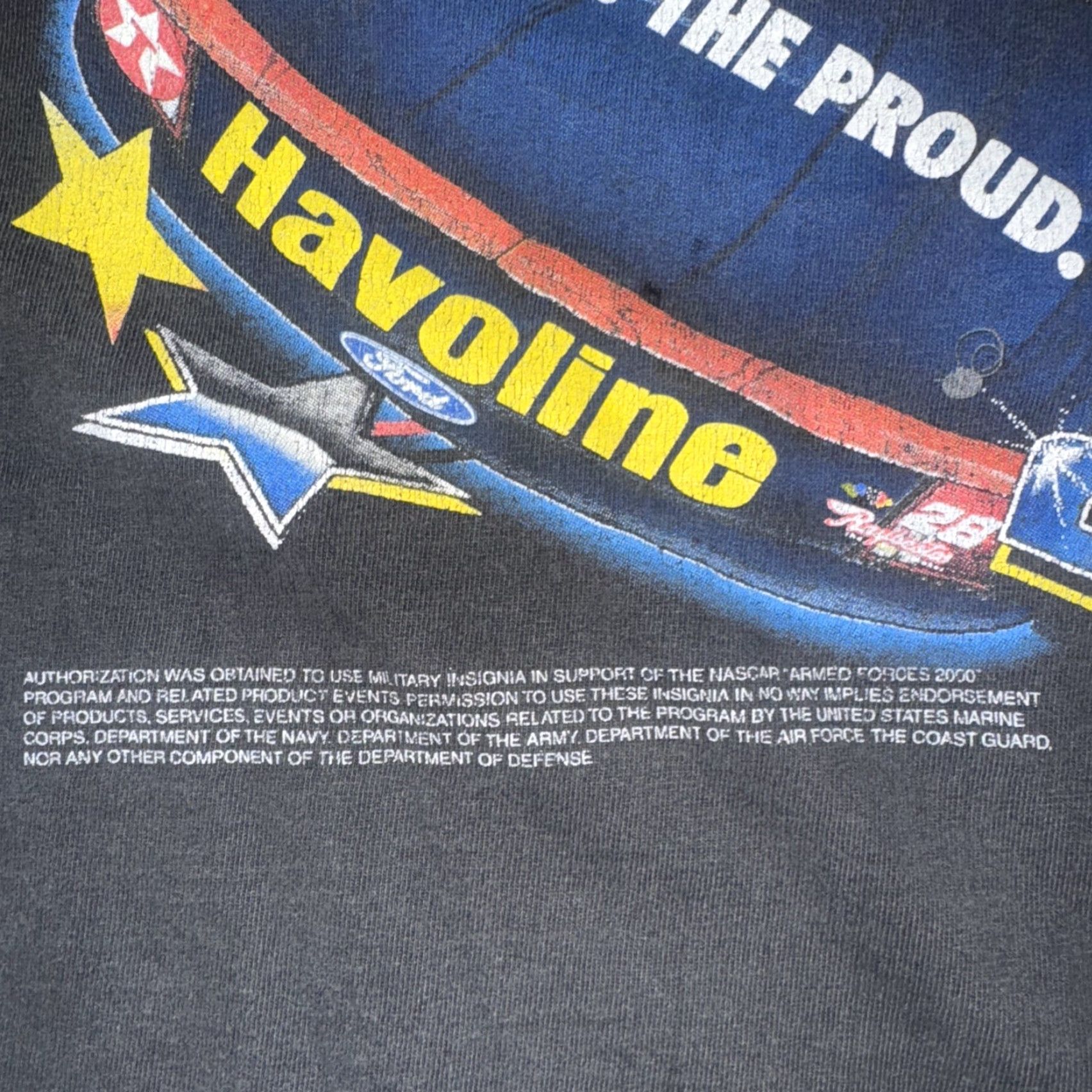 Chase Authentics VINTAGE Chase Authentics Ricky Rudd #28 NASCAR Racing T-Shirt Black XL Mens Short Sleeve Graphic Print 90s Cars Nascar T-Shirt Size US XL / EU 56 / 4 - 7 Thumbnail