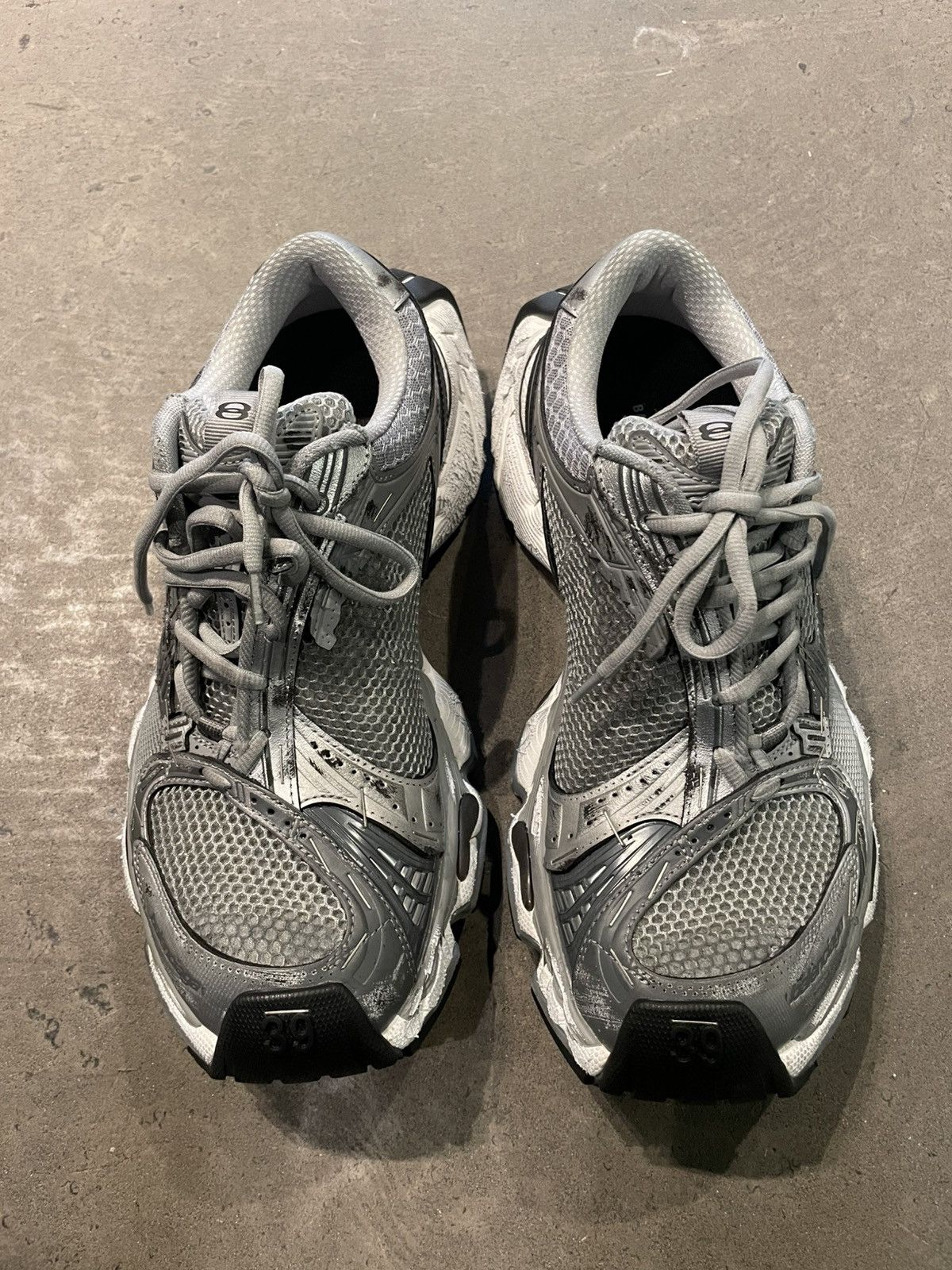 Balenciaga Stapler sneakers in gray and silver Size US 9 / IT 39 - 1 Thumbnail