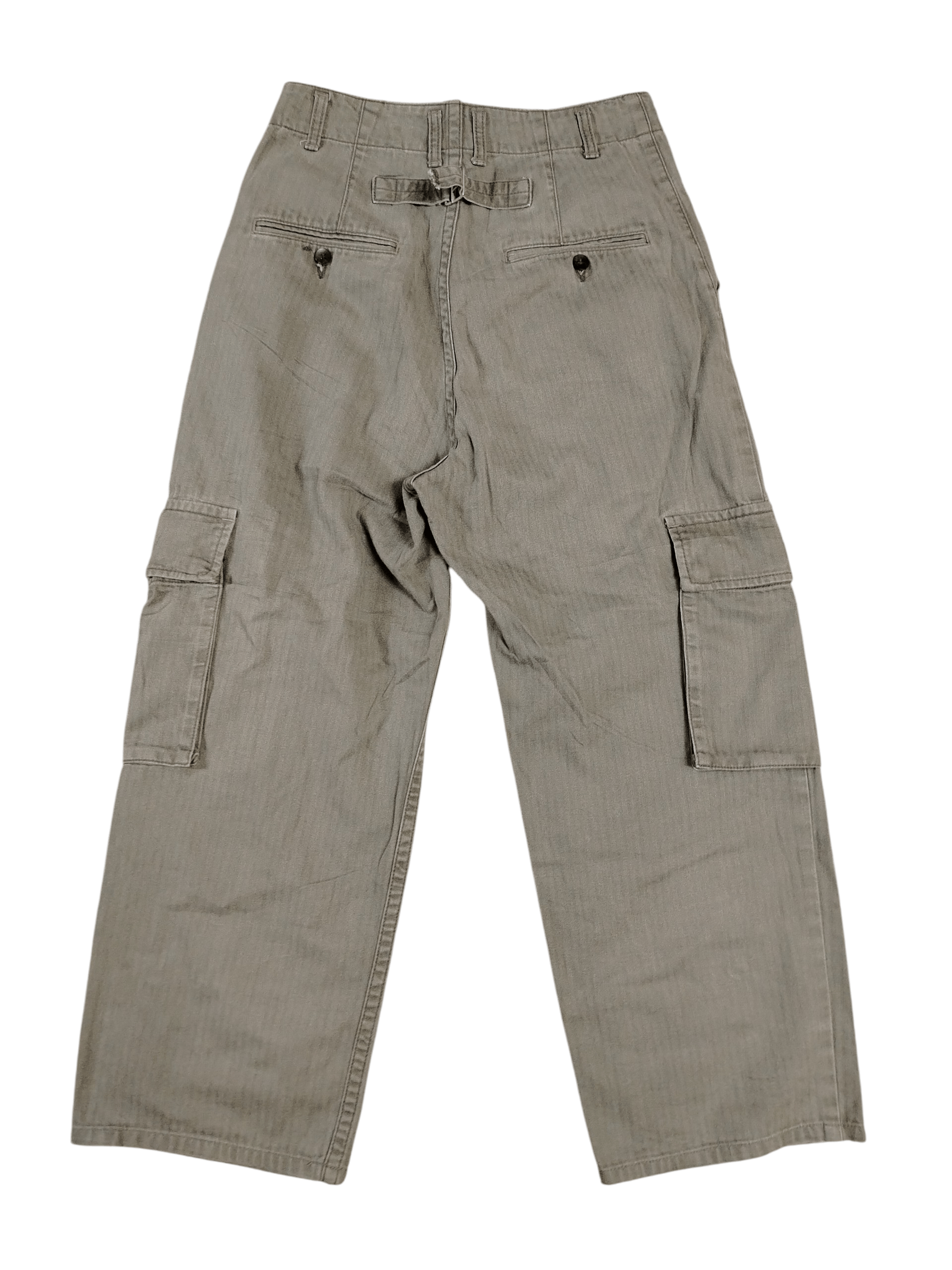 Japanese Brand IENA HERRINGBONE TWILL CARGO PANTS Size 28" / US 6 / IT 42 - 2 Thumbnail