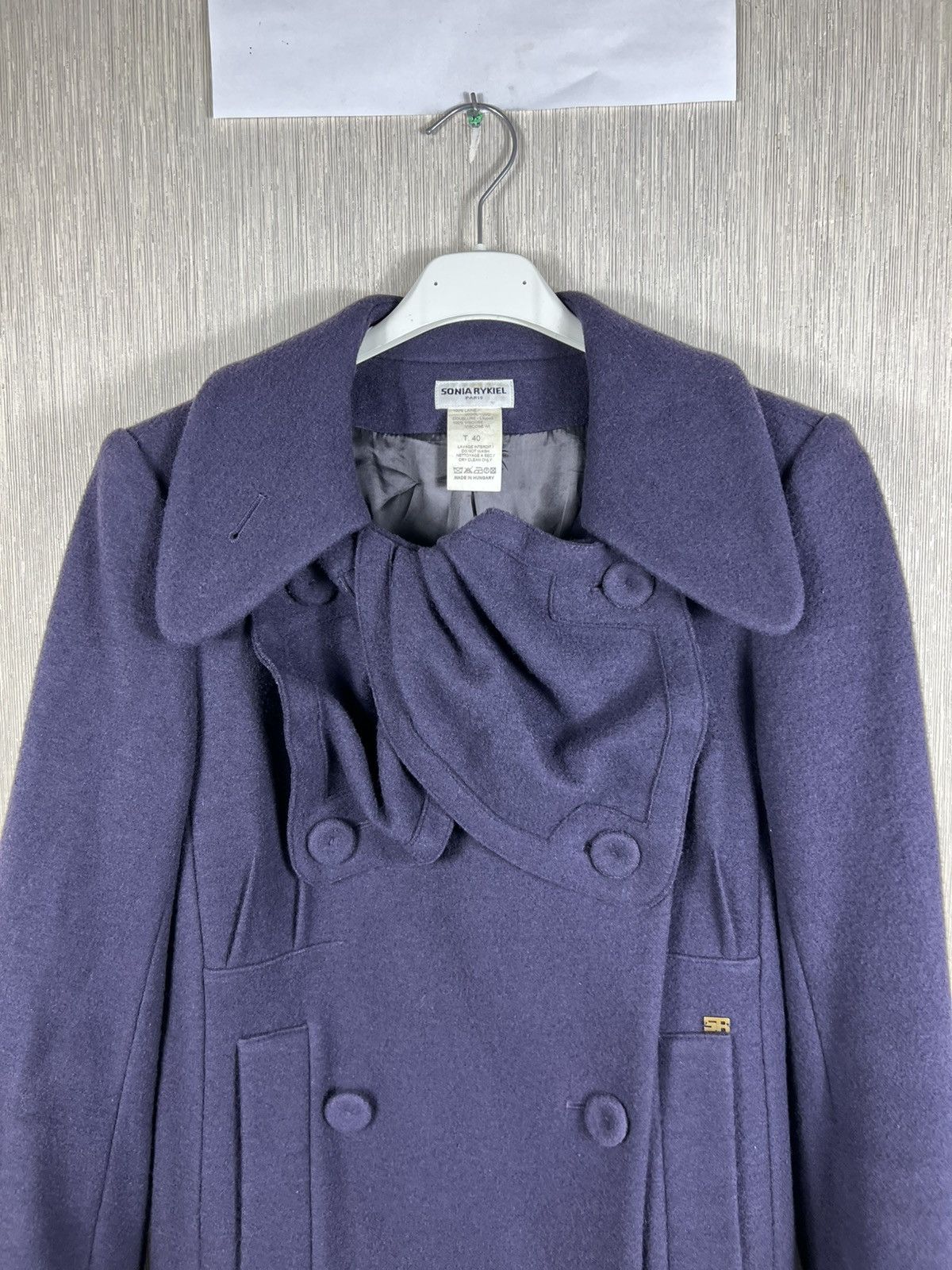 Sonia Rykiel Sonia Rykiel Paris wool double breasted navy coat casual Size M / US 6-8 / IT 42-44 - 5 Thumbnail