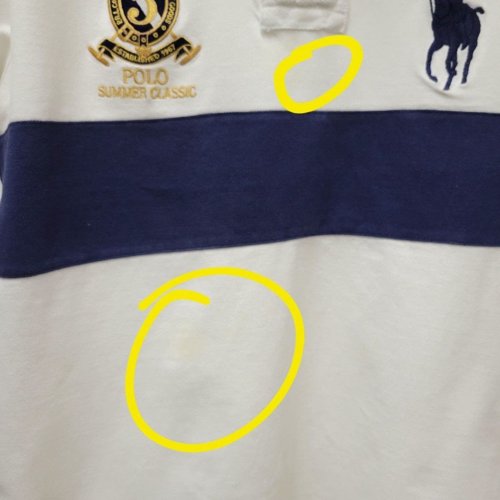 Ralph Lauren Polo Ralph Lauren Custom Slim Fit Colorblock Cotton Polo Size US XL / EU 56 / 4 - 6 Thumbnail