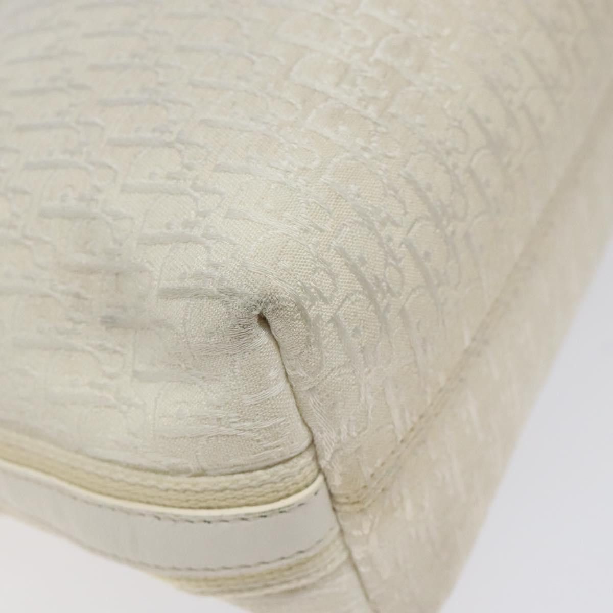 Dior DIOR Trotter Canvas Shoulder Bag White Silver Size ONE SIZE - 15 Thumbnail