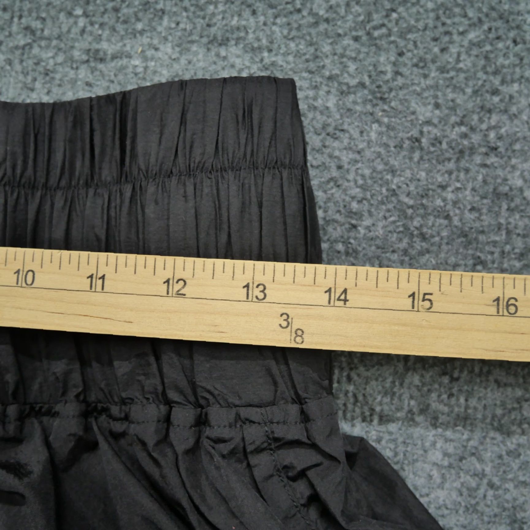 Vintage White Birch Shorts Womens Large Black Athletic Running High Rise Wide Waistband Nylon Polyester Size 36" / US 14 / IT 50 - 4 Thumbnail