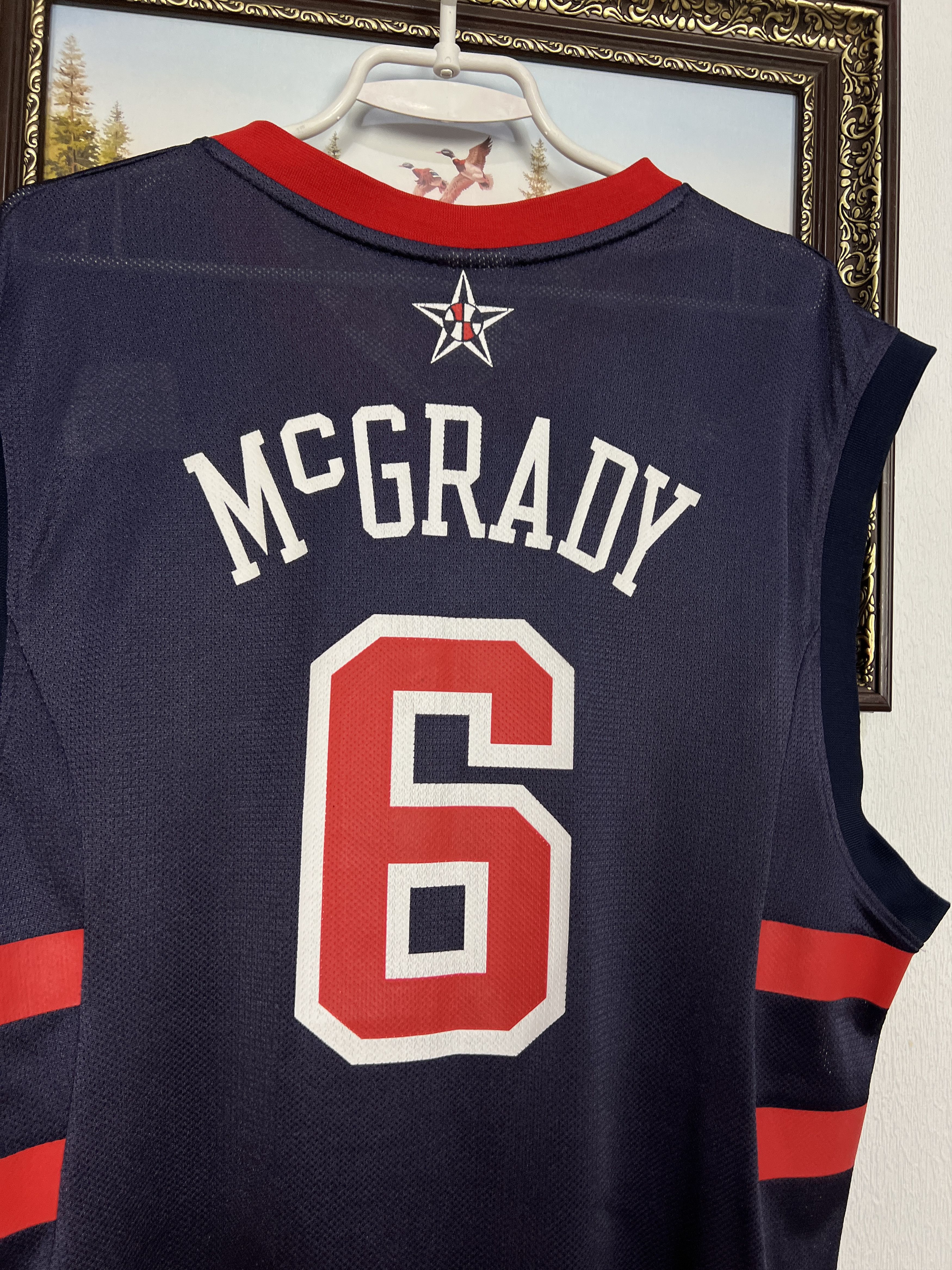 Reebok USA National Team Basketball Jersey #6 McGrady Trikot Size US L / EU 52-54 / 3 - 9 Thumbnail