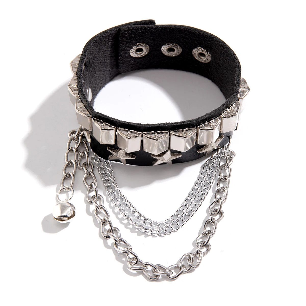 Jewelry Star Cuban Long Chain Tassel Bracelet Size ONE SIZE - 4 Thumbnail