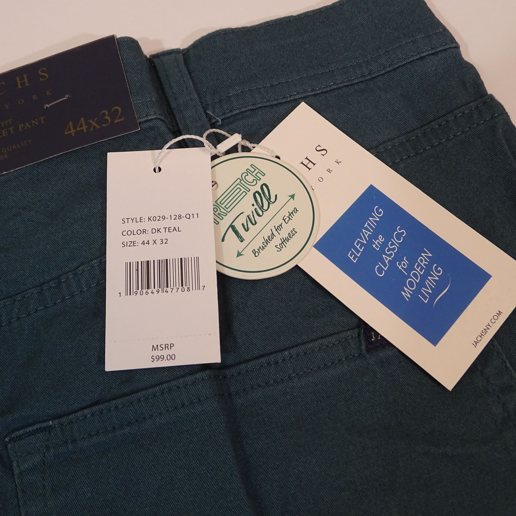 JACHS NY Jachs New York Men Stretch Straight Twill Pant Size 44x32 Size US 44 / EU 60 - 7 Thumbnail