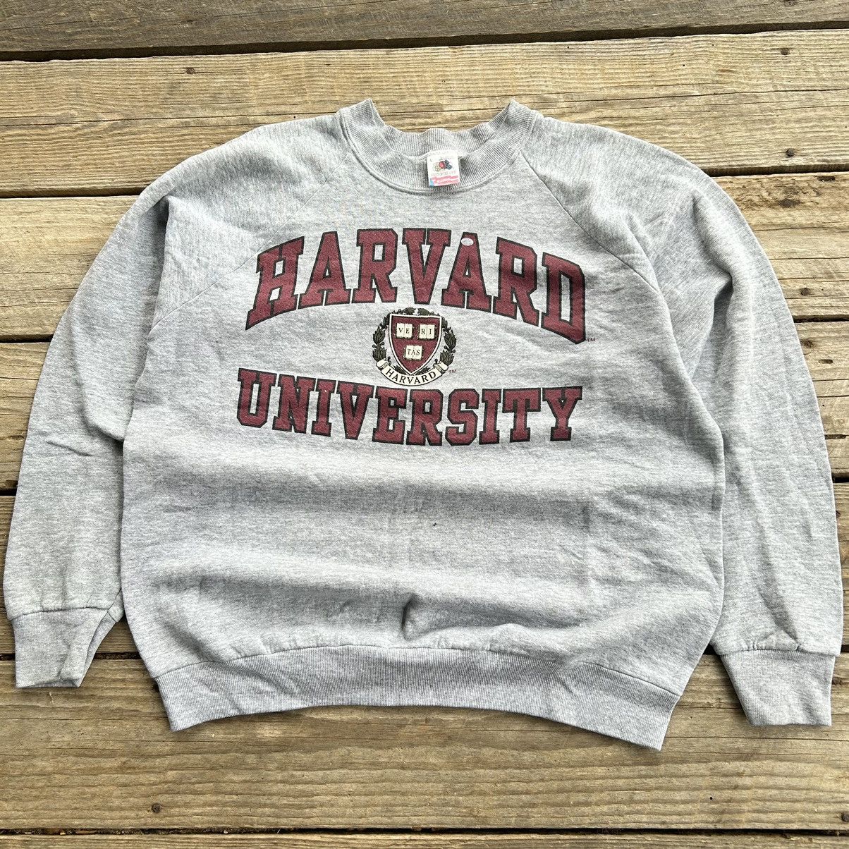 Vintage Vintage 90s Harvard University Crewneck Sweatshirt Size US L / EU 52-54 / 3 - 1 Thumbnail