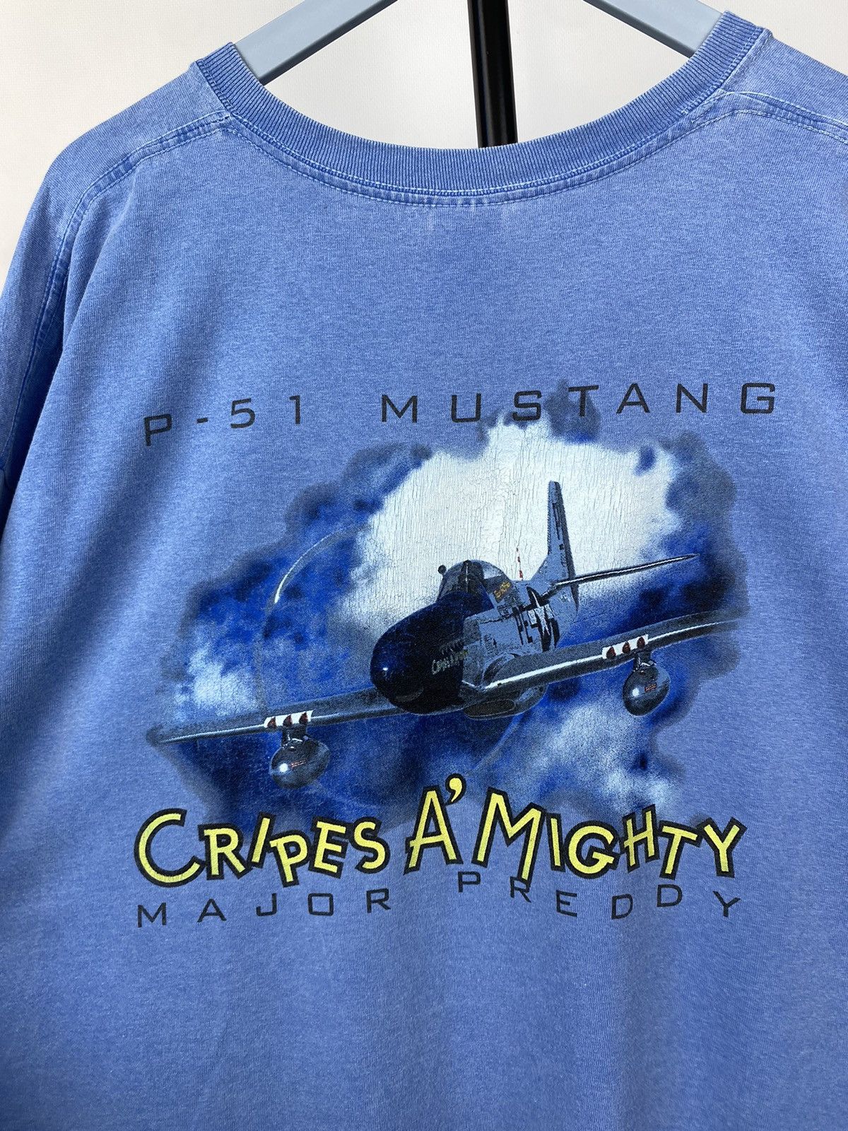 Vintage Vintage 90s USA p51 mustang t shirt Size US XL / EU 56 / 4 - 10 Thumbnail