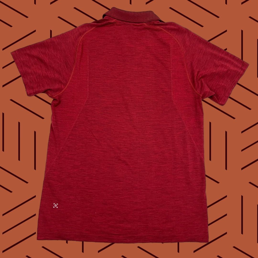 Lululemon Lululemon Metal Vent Tech Shirt Mens L Red Active Performance Golf Preppy Polo Size US L / EU 52-54 / 3 - 1 Thumbnail