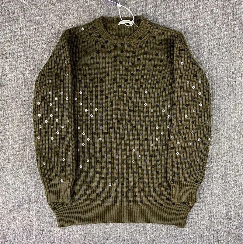 Givenchy Givenchy Green Wool Knit Sweater for Women 0089 Size M / US 6-8 / IT 42-44 - 1 Thumbnail