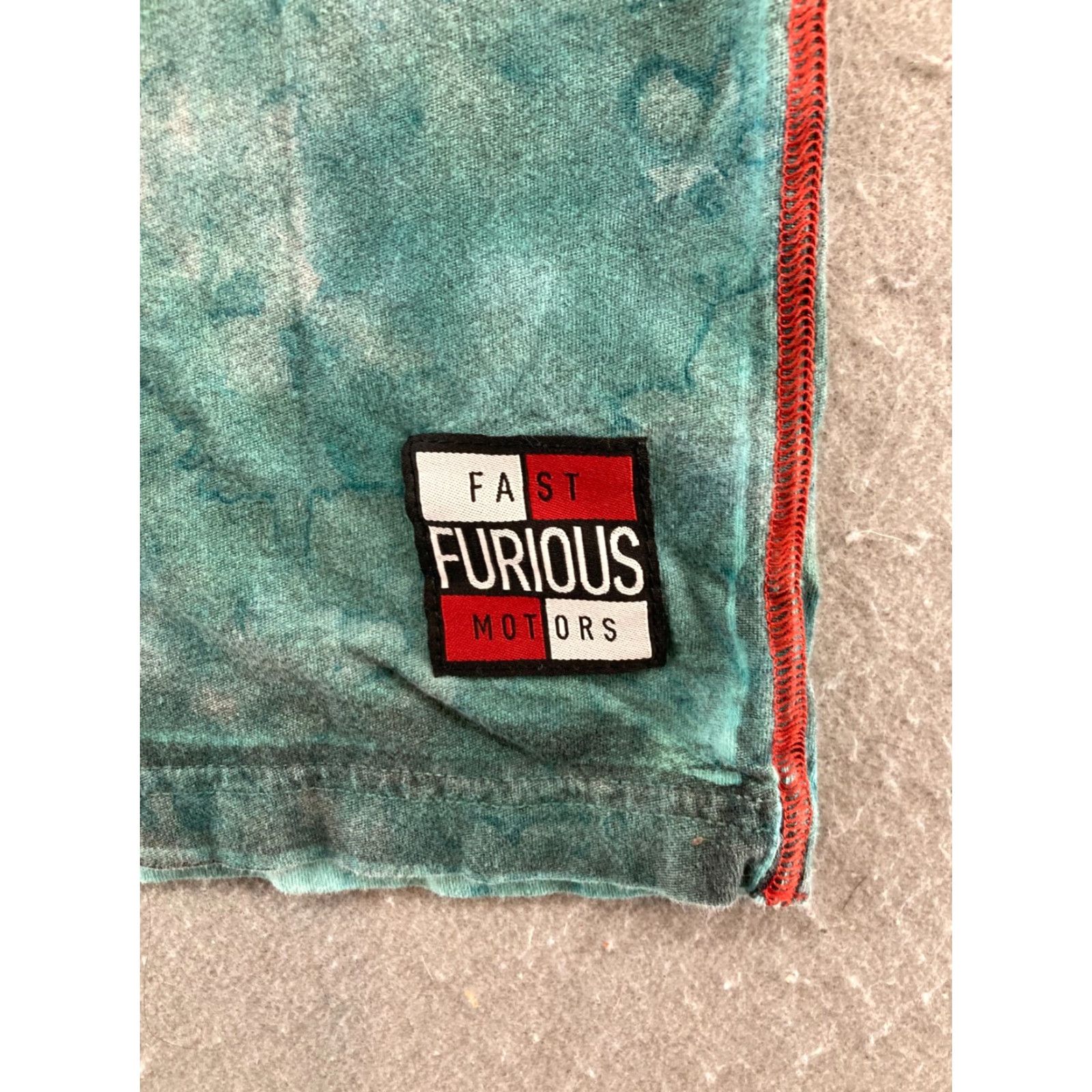 Affliction Affliction TShirt Mens Short Sleeve Crew Neck Blue Tie Dye Built For Speed M Cars Movie Graphic Print 90s Theme Mens Size US M / EU 48-50 / 2 - 5 Thumbnail