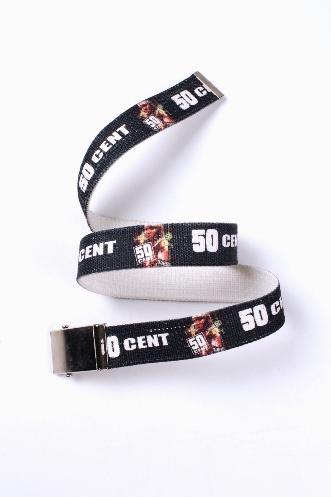50 Cent × Vintage Vintage 50 CENT Rapper Printed Belt G-UNIT Size ONE SIZE - 1 Thumbnail