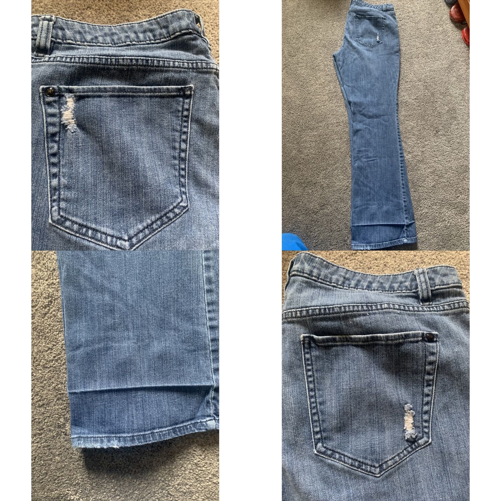 Vintage VINTAGE ELLE Womens Stretch Denim Boot Cut Jeans Size 14 Blue Denim Bootcut 31 Inseam Womens 14 Stretch Jeans Size 36" / US 14 / IT 50 - 8 Thumbnail