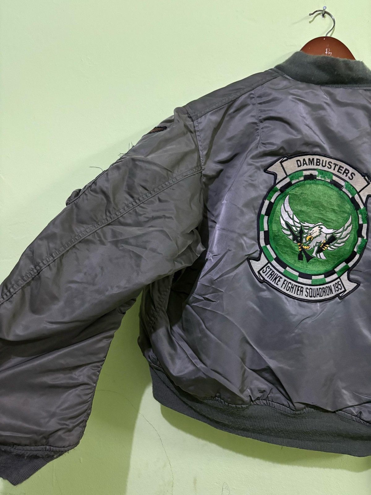 VTG Alpha Industries USS Midway MA-1 Flight Jacket US Navy