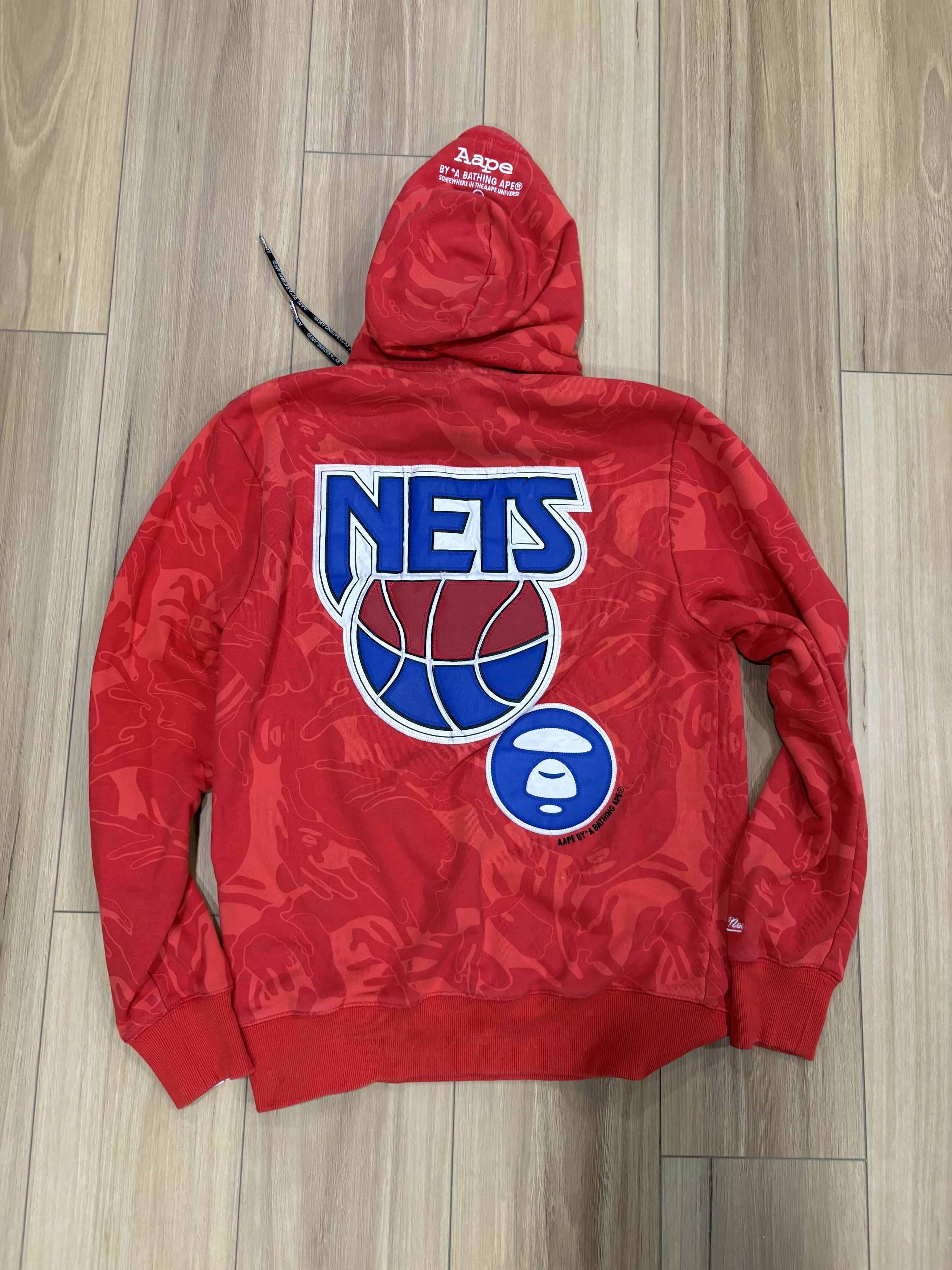 Bape × Mitchell & Ness × NBA BAPE x Mitchell & Ness New Jersey Nets Hoodie Size US M / EU 48-50 / 2 - 4 Thumbnail