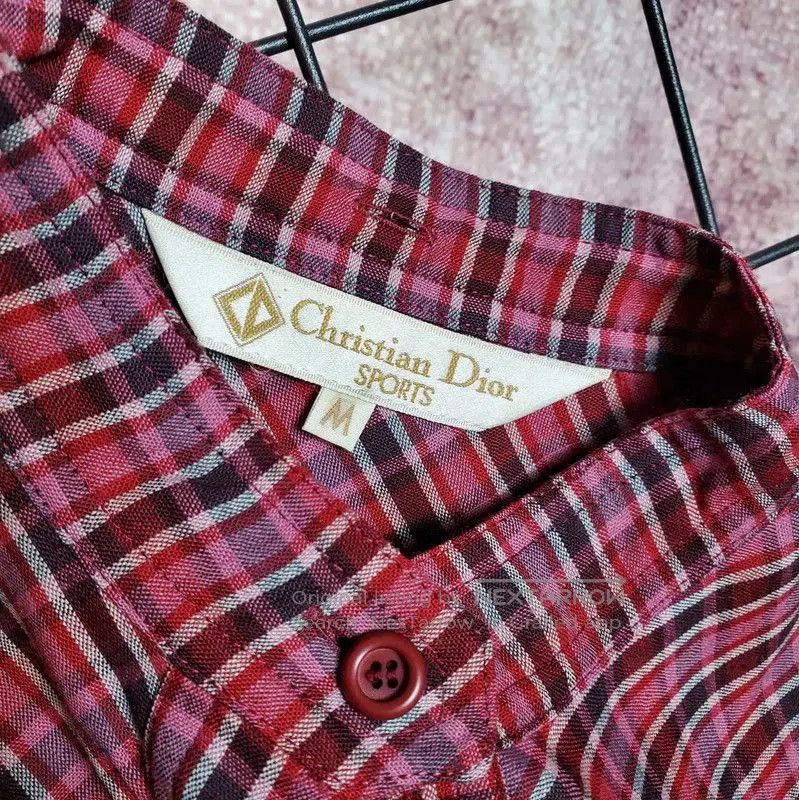 Dior Dior Red Wool Plaid Long Sleeve Cardigan . Size M / US 6-8 / IT 42-44 - 7 Thumbnail