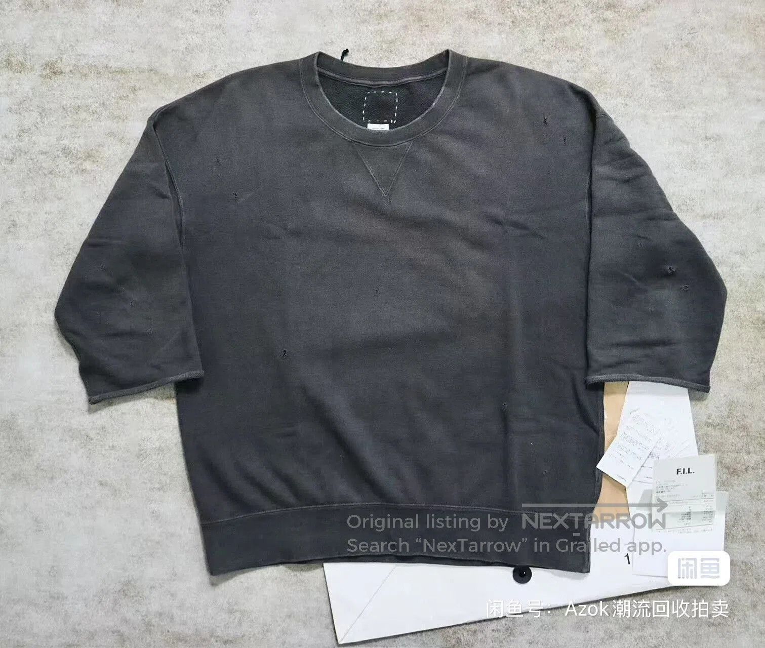 Visvim Visvim 21AW Jumbo Sweat 3/4 Crash. Size US S / EU 44-46 / 1 - 1 Thumbnail