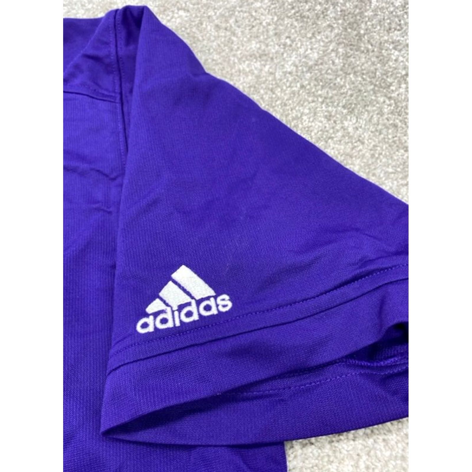 Adidas VINTAGE adidas Climalite Polo Shirt Mens XL Short Sleeve Purple Polo Shirt Adidas Climalite Logo Sports Golf Mens XL Purple Size US XL / EU 56 / 4 - 4 Thumbnail