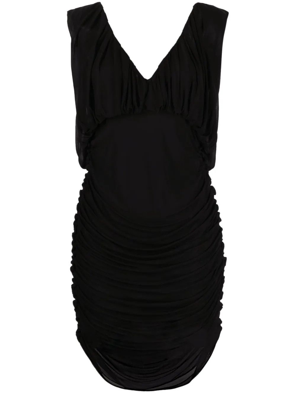 Saint Laurent Paris o1y0126 Mini Dress in Black Size XS / US 0-2 / IT 36-38 - 1 Thumbnail