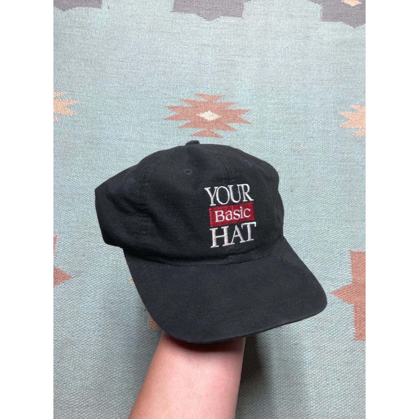 Vintage VINTAGE Unbranded SnapBack Baseball Cap Hat Adjus table 90s Y2K Black Mens Funny Novelty Topic Size ONE SIZE - 2 Thumbnail