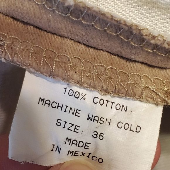 Berle Charleston Khakis Cotton Tan Casual Classic Trousers SZ:36 Size US 36 / EU 52 - 4 Thumbnail