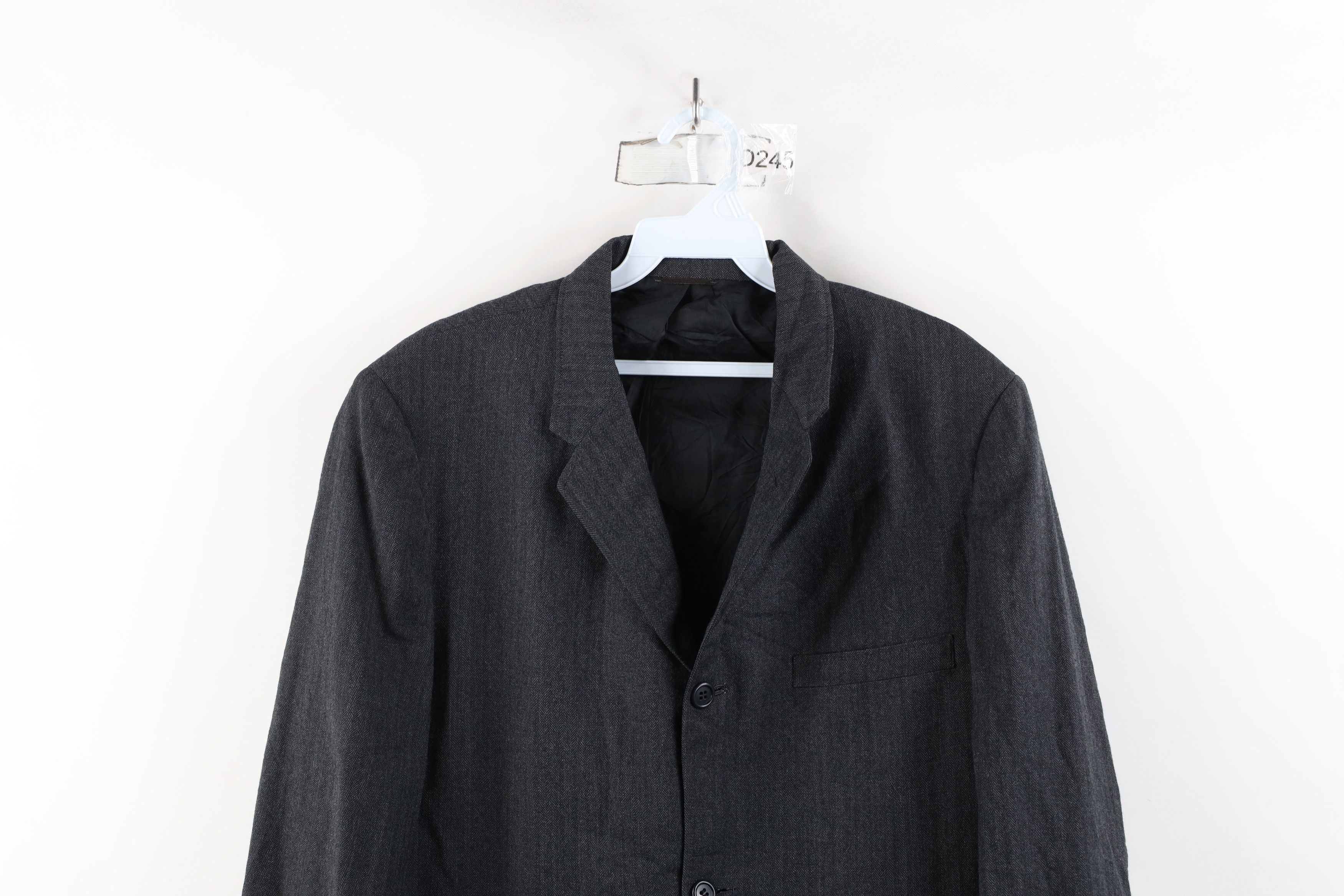 Vintage Vintage 60s 70s Rockabilly Herringbone Blazer Suit Jacket Size US XXL / EU 58 / 5 - 2 Thumbnail