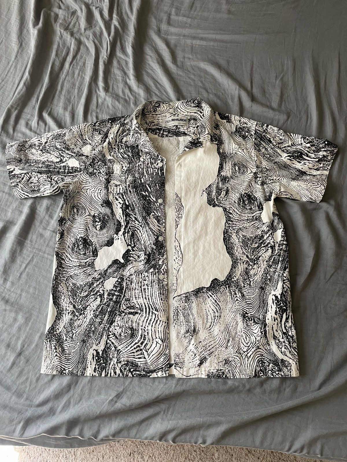 Rhude × Zara Rhude x Zara Psychedelic Button-Up Size US S / EU 44-46 / 1 - 1 Thumbnail