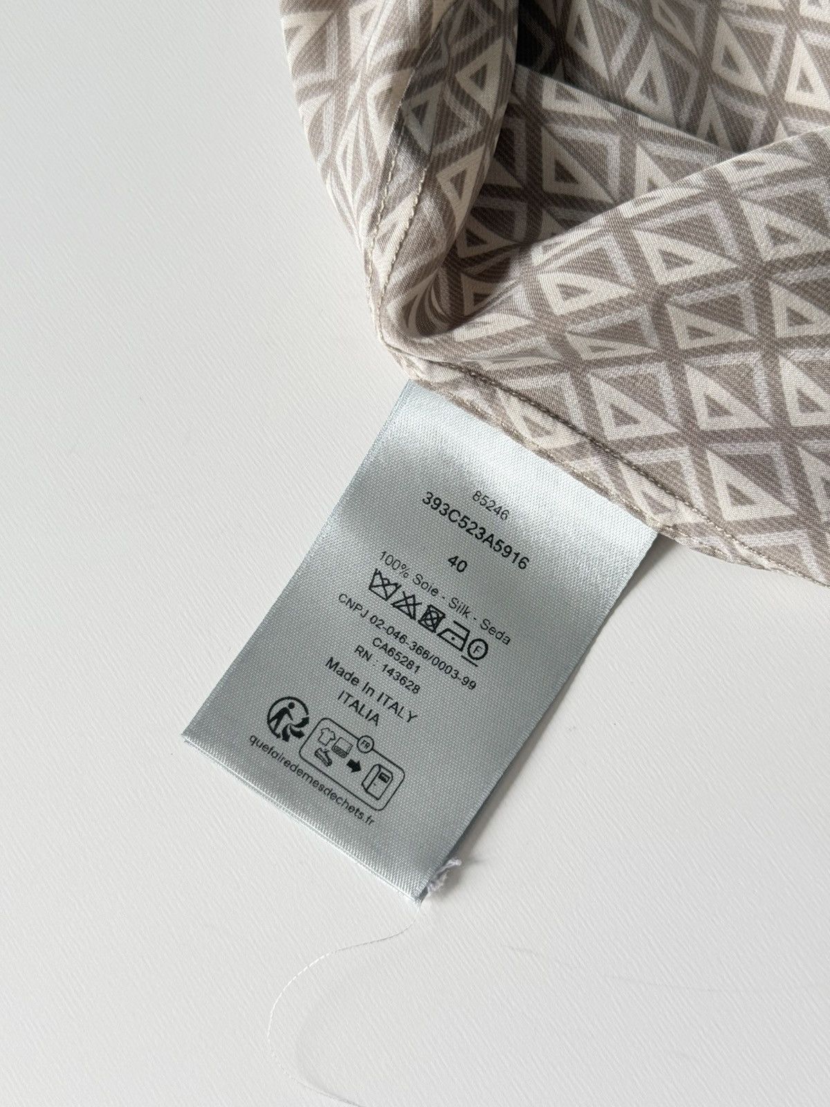 Dior Dior Oblique 100% Silk Set Monogram Beige Pants + Shirt Size US L / EU 52-54 / 3 - 19 Thumbnail