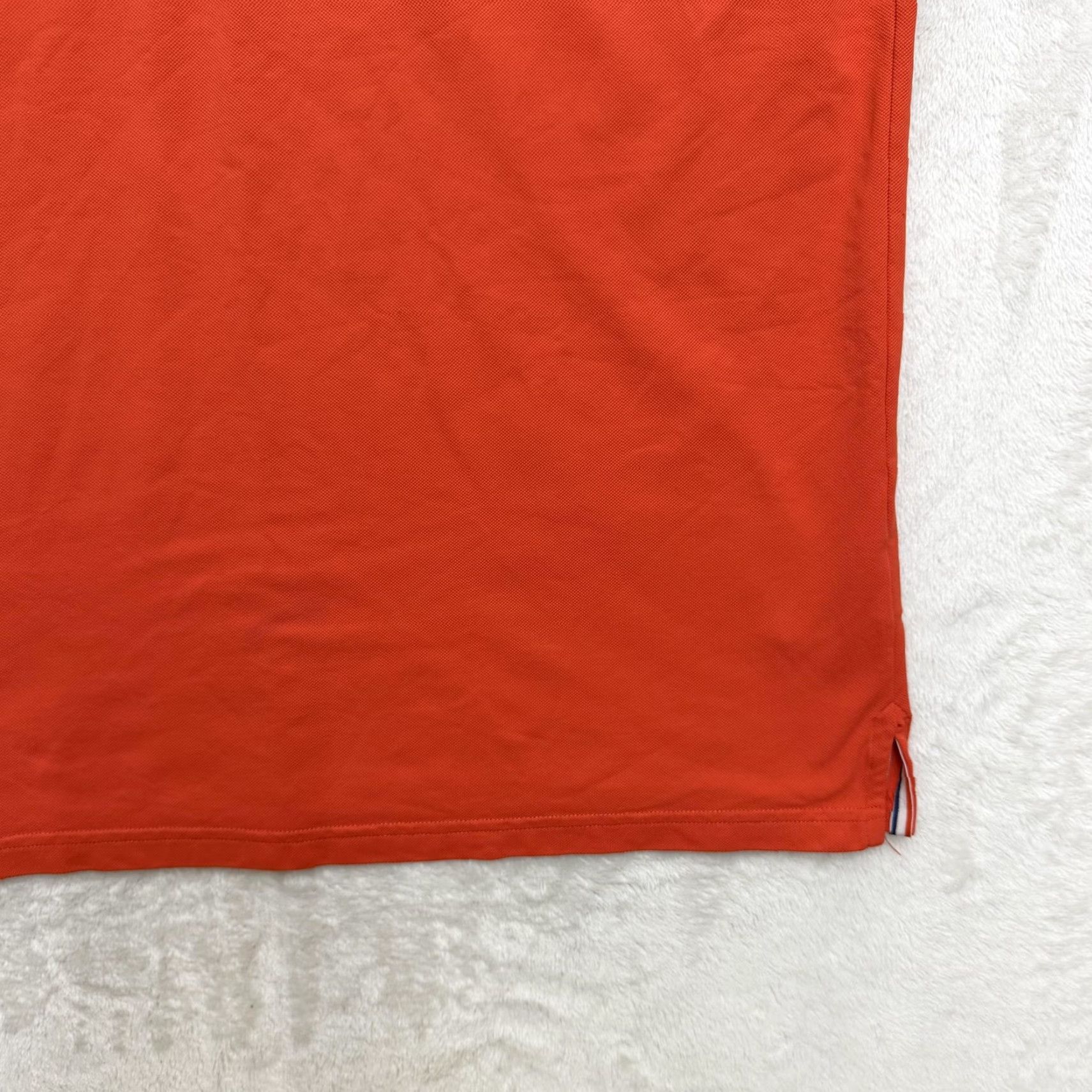 BMW VINTAGE: No BMW Golfsport Polo Shirt Mens XL Orange Golf Striped Collar Logo Performance Size US XL / EU 56 / 4 - 5 Thumbnail