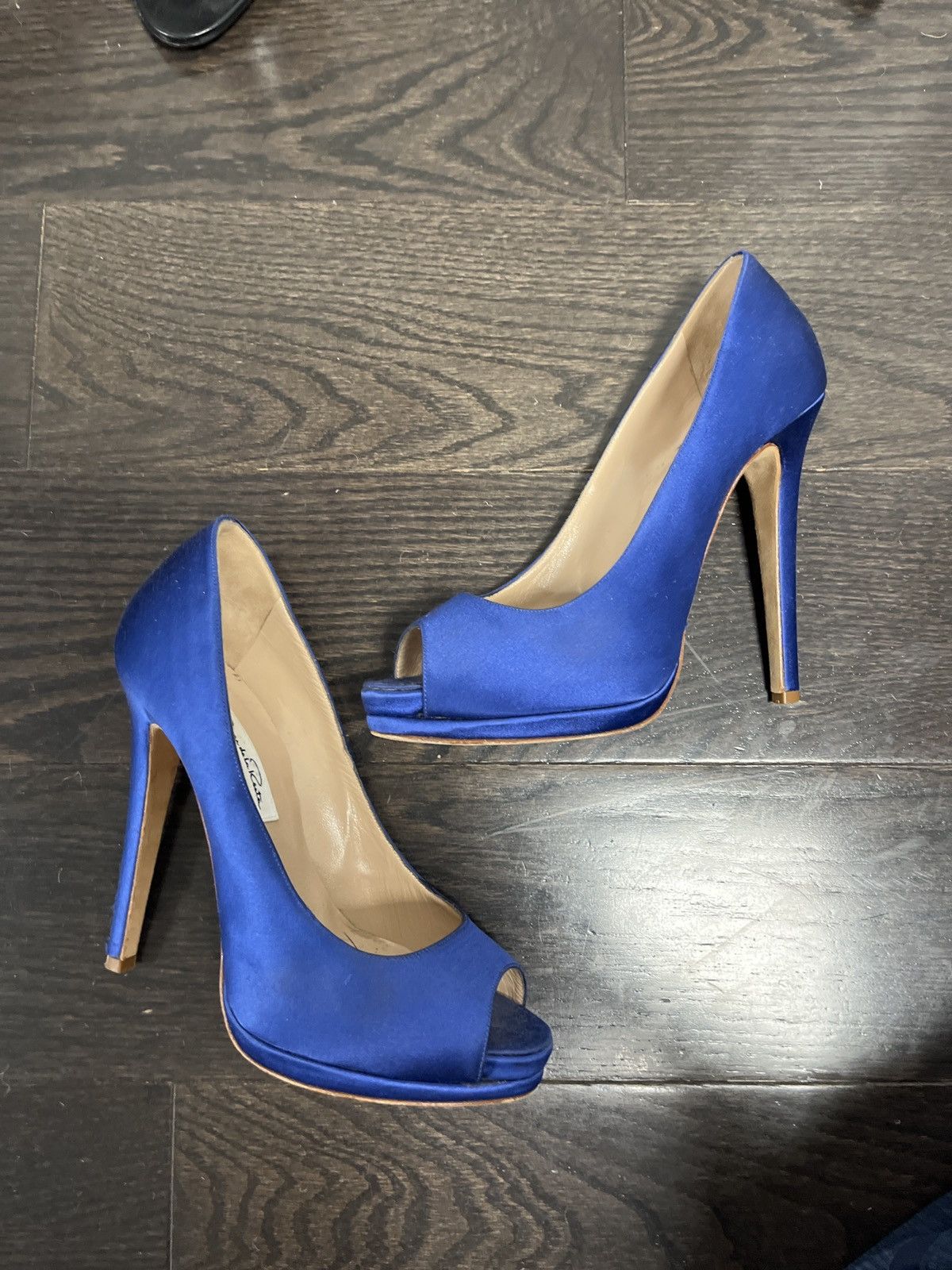 Oscar De La Renta Oscar De La Renta Blue Heels Size US 8.5 / IT 38.5 - 1 Thumbnail