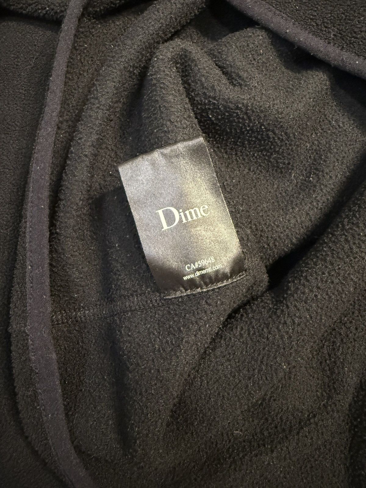 Dime Dime Mtl Skateboards Black 1/4 Zip Fleece Sweater Size US S / EU 44-46 / 1 - 4 Thumbnail