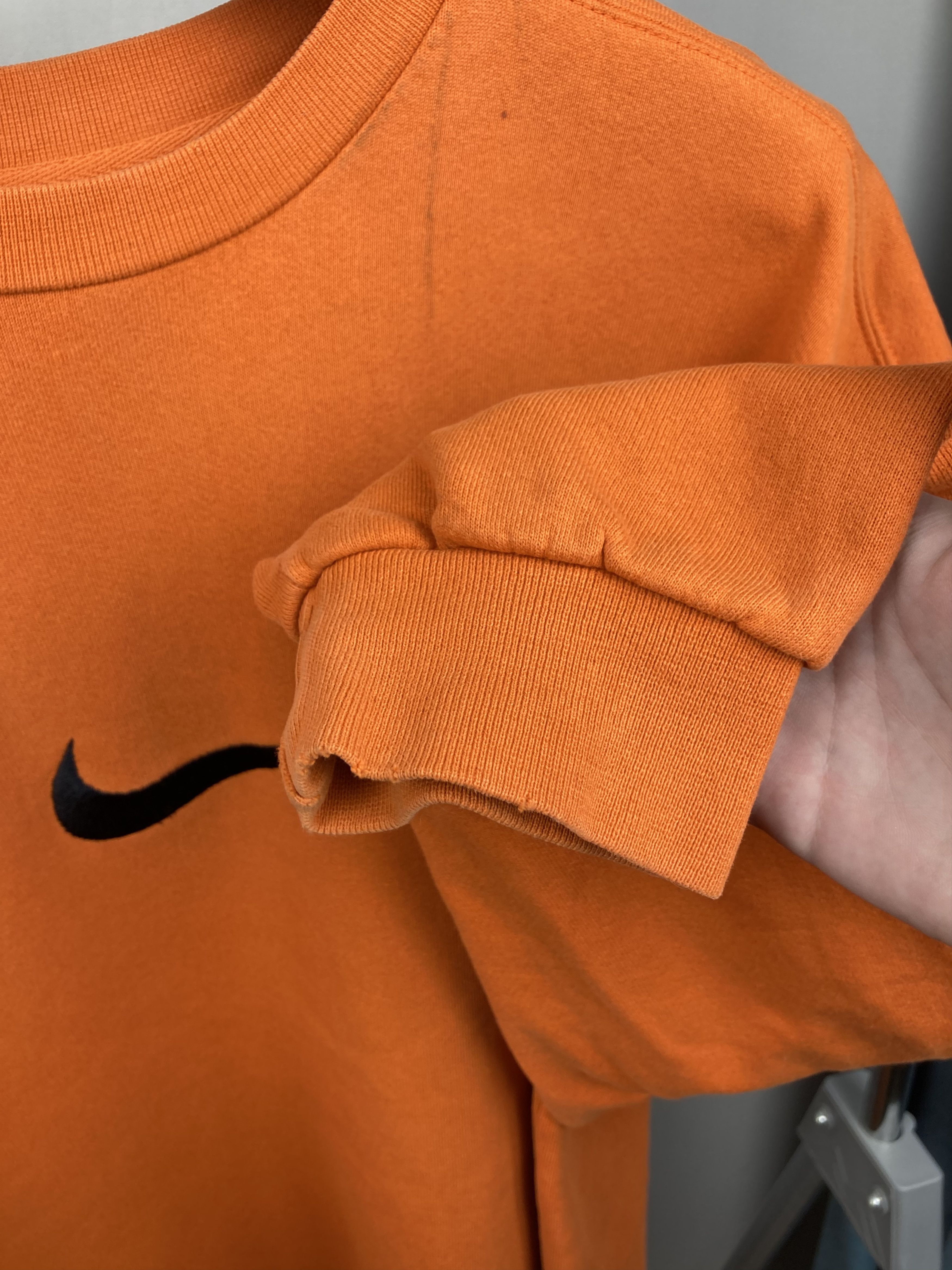 Nike 1990's USA Vintage Nike Big Embroidered Logo Crewneck Size US L / EU 52-54 / 3 - 4 Thumbnail