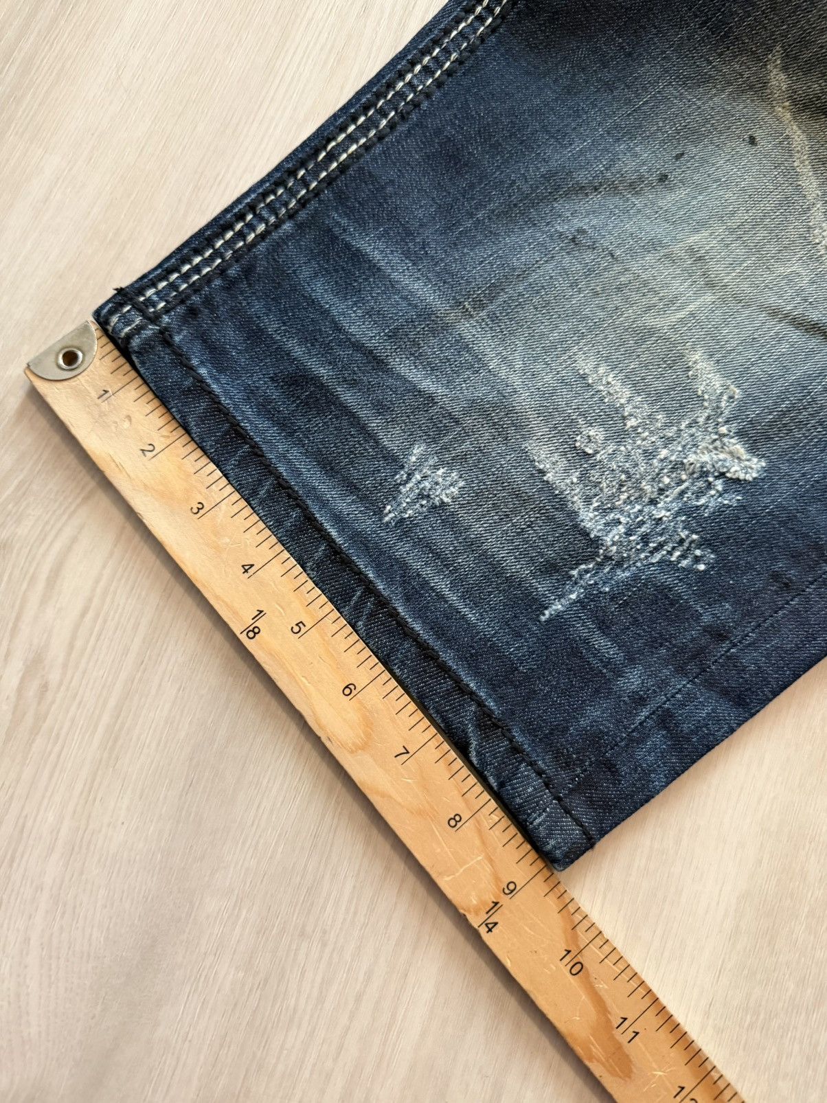 Rock Revival Rock Revival Jean Jorts Distressed Stained Design Sz 32 Size US 32 / EU 48 - 4 Thumbnail